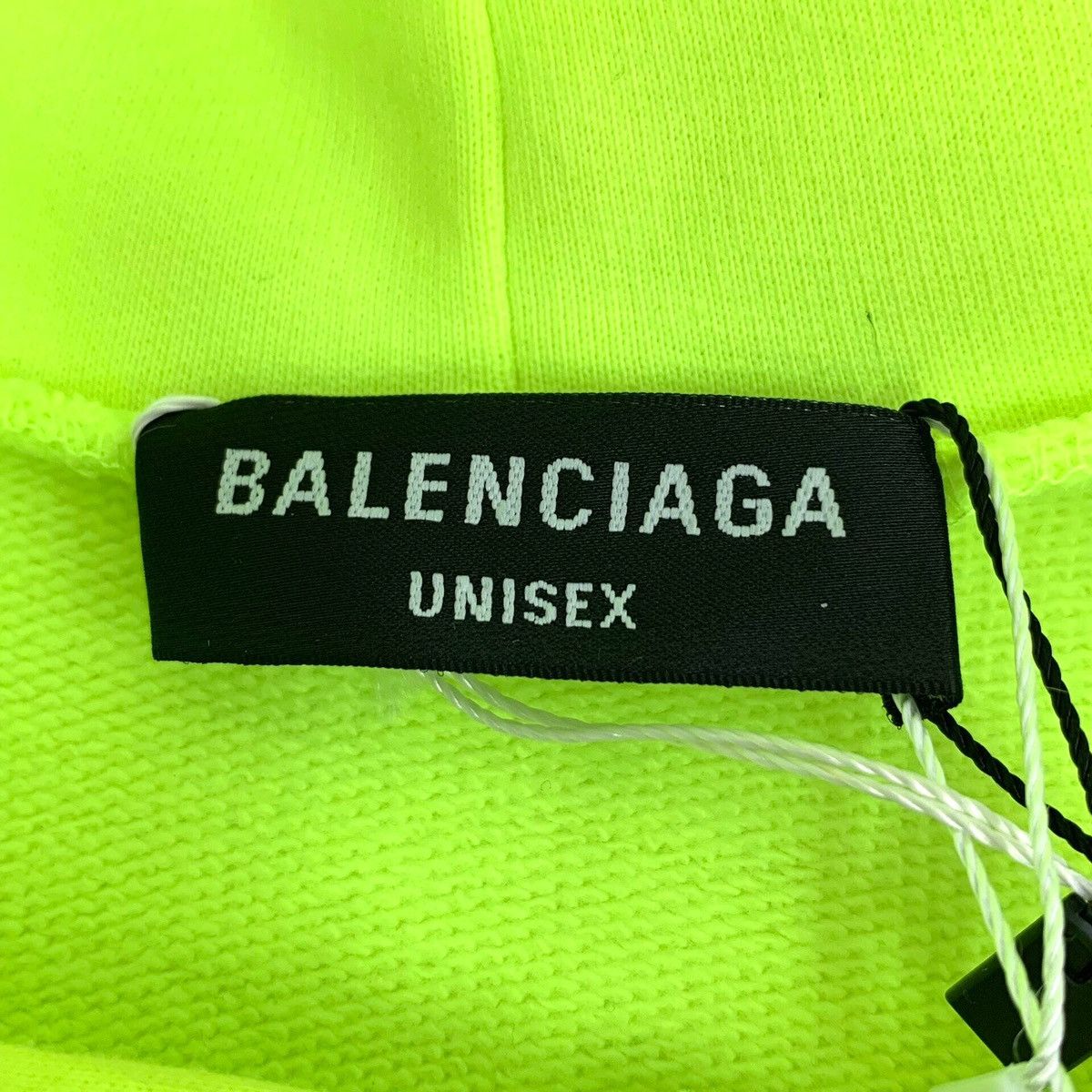 Balenciaga Balenciaga x WFP Fluorescent Yellow Hooded Sweatshirt K26WX Size US XS / EU 42 / 0 - 5 Thumbnail