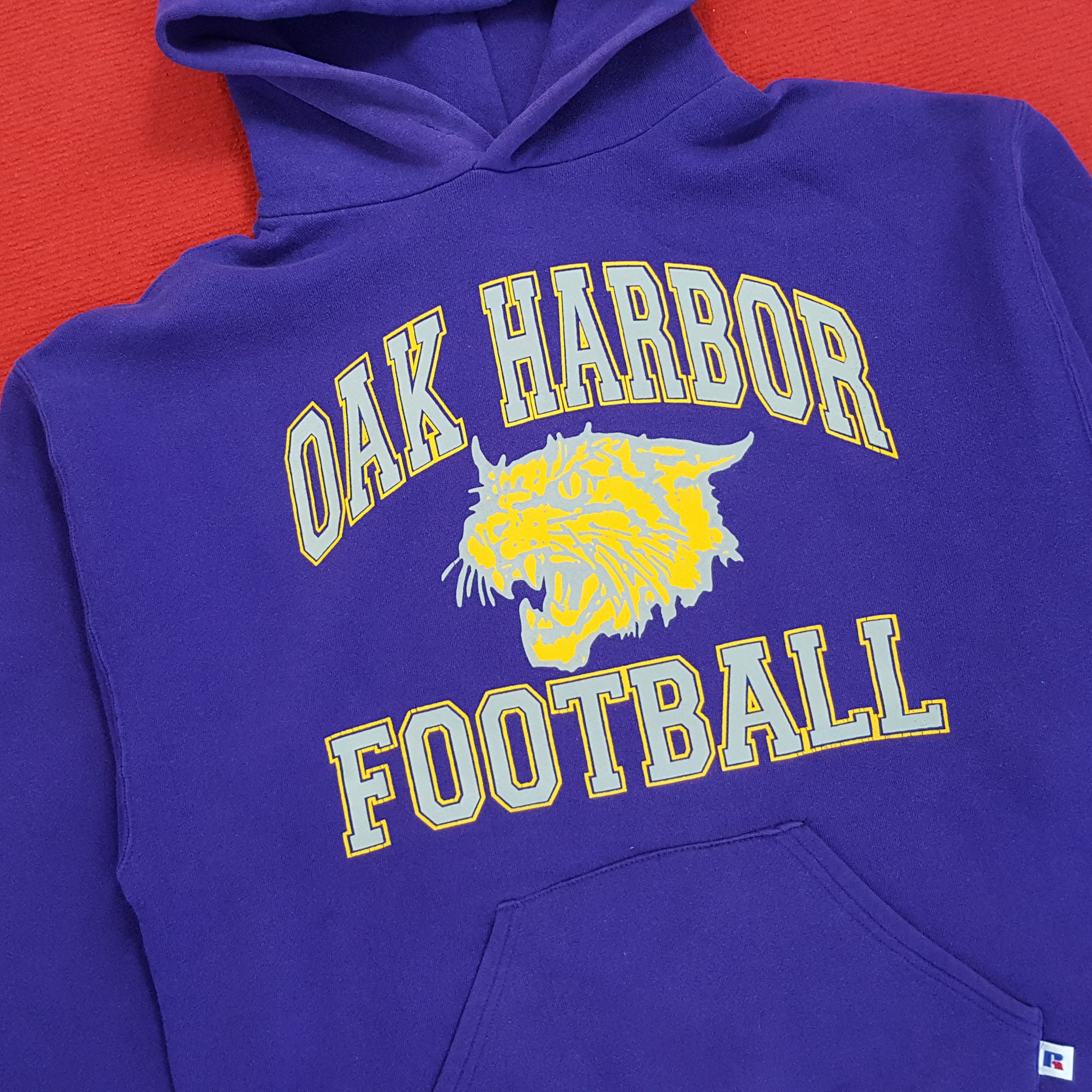 Russell Athletic × Vintage OAK Harbor Football Streetwear Style Vintage Hoodies Size US M / EU 48-50 / 2 - 2 Thumbnail