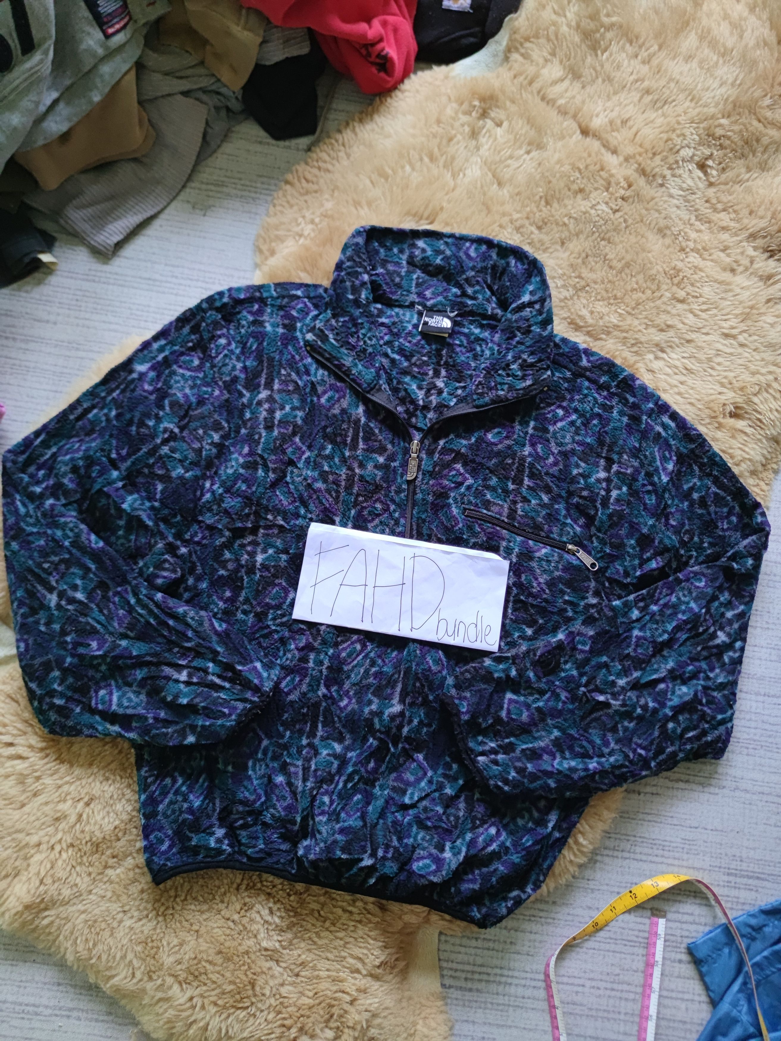 The North Face The North Face Half Zipper Patterned Fleece Size US M / EU 48-50 / 2 - 1 Thumbnail