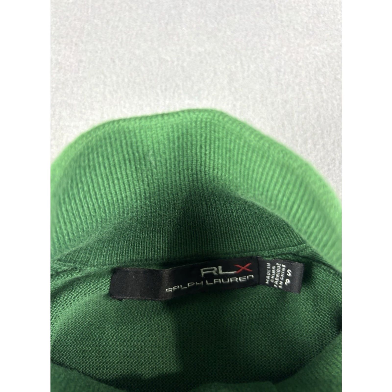Ralph Lauren RLX Ralph Lauren Sweater Men’s Size Small Green Mock Neck Pullover 1/4 Zip Golf Bethpage Black PGA Tour Solid Knit Size US S / EU 44-46 / 1 - 5 Thumbnail