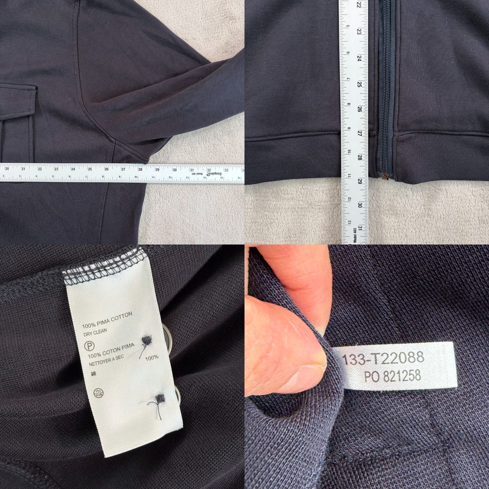 Tommy Bahama Tommy Bahama Jacket Men 2XL Full Zip Epaulets Navy Pima Cotton Varsity Modern Casual Workwear Size US XXL / EU 58 / 5 - 8 Thumbnail