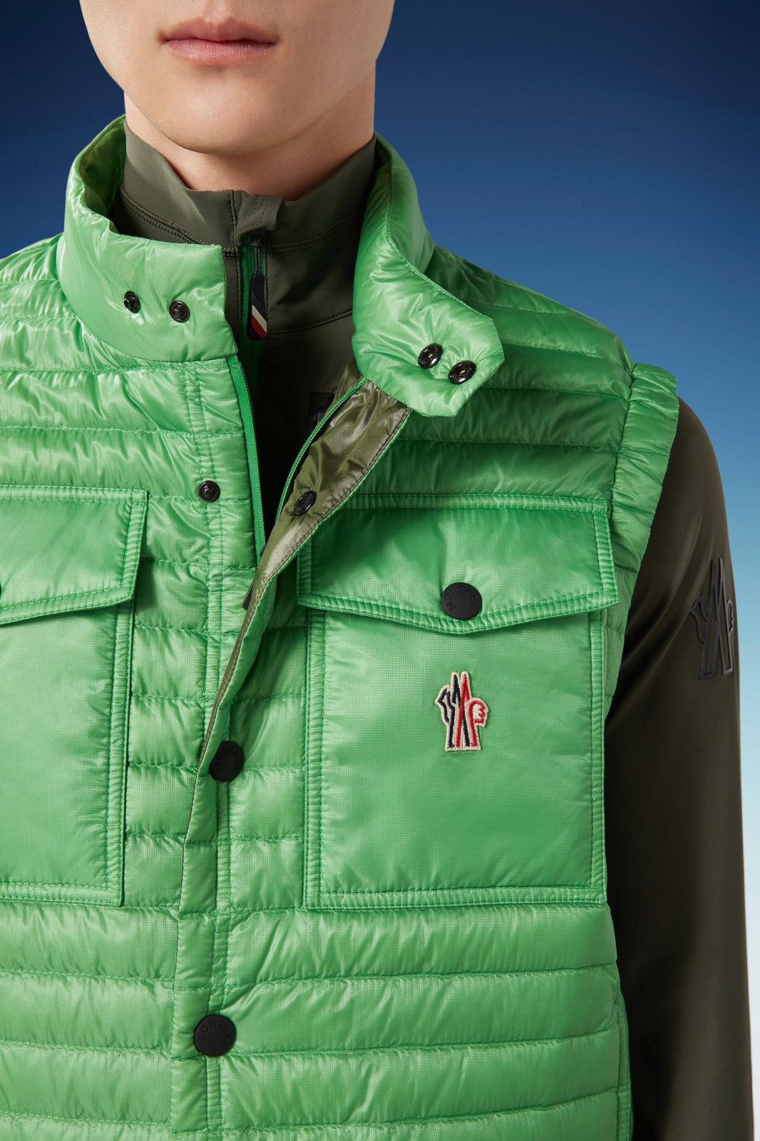 Moncler × Moncler Grenoble Moncler Grenoble Green Ollon Down Vest Size US S / EU 44-46 / 1 - 17 Thumbnail