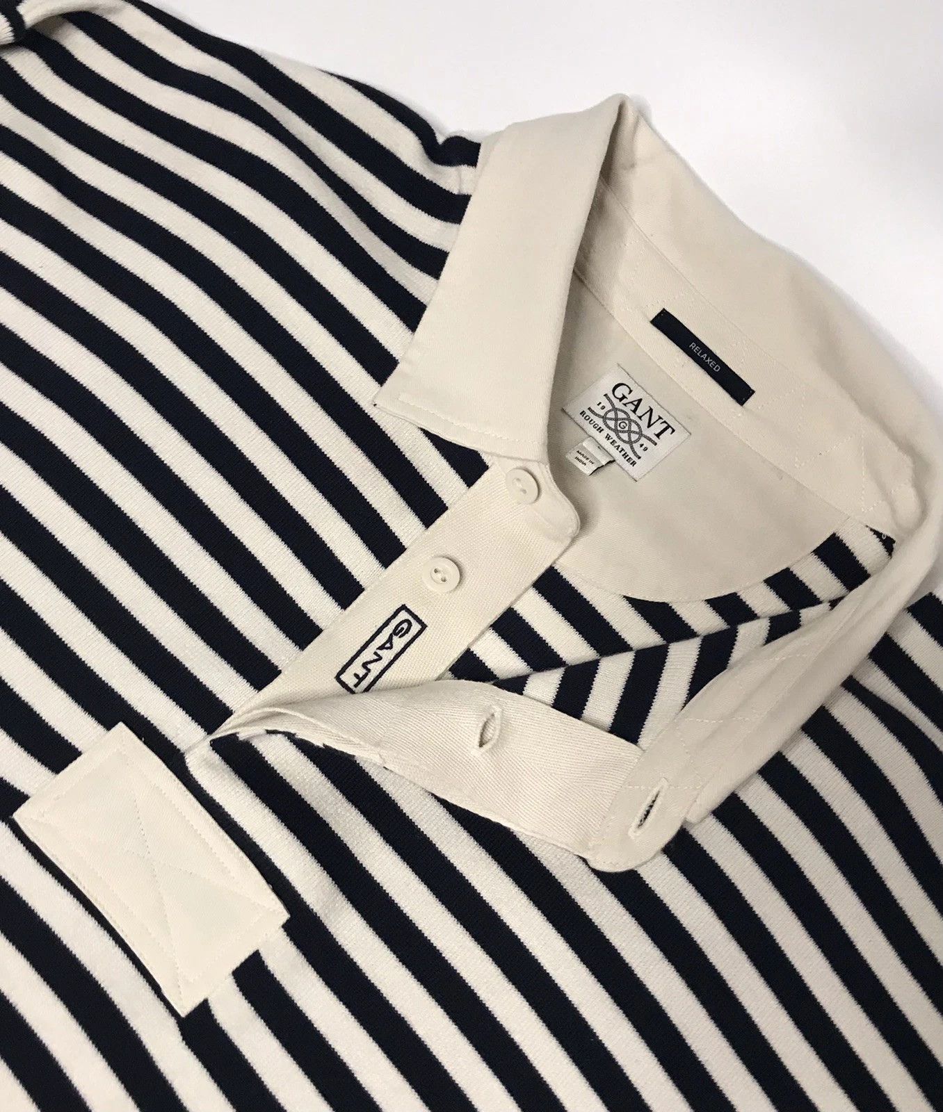 Gant Gant Rough Weather Men’s Longsleeve Rugby Polo Multi Stripe Size US L / EU 52-54 / 3 - 4 Thumbnail