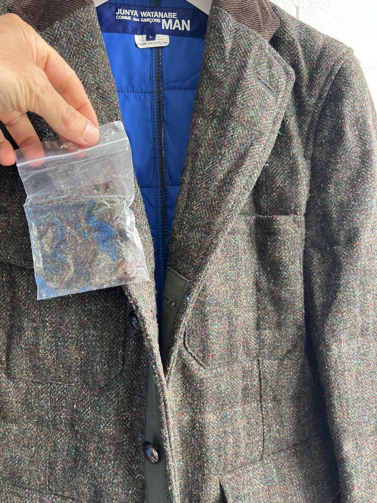 Junya Watanabe Junya watanabe green tweed padded jacket Size US M / EU 48-50 / 2 - 4 Thumbnail