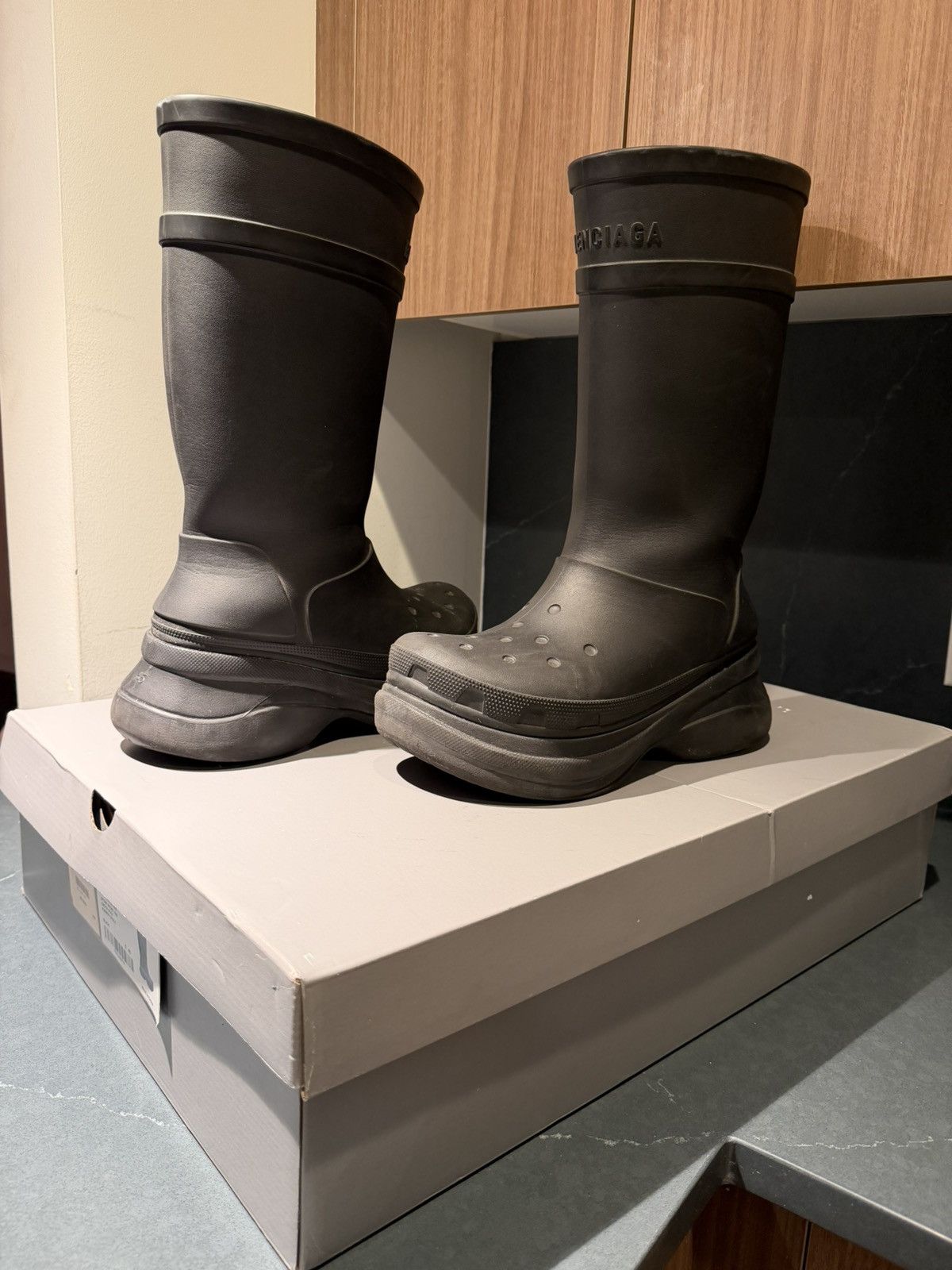 Balenciaga Balenciaga Crocs Boot | Grailed