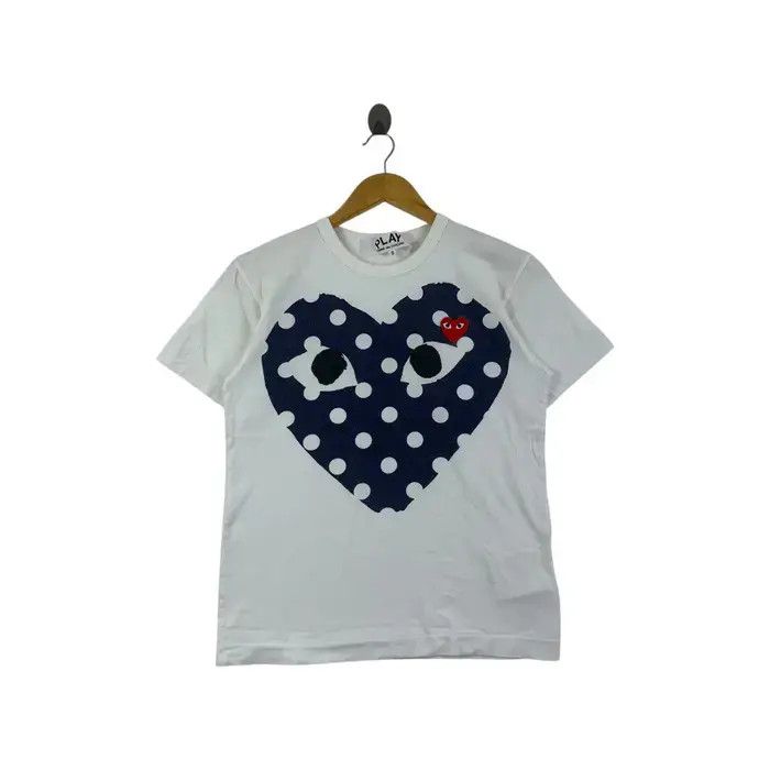 Comme des Garcons COMME DES GARCONS Play Polka Dot Love Tee Shirt Size S / US 4 / IT 40 - 1 Thumbnail