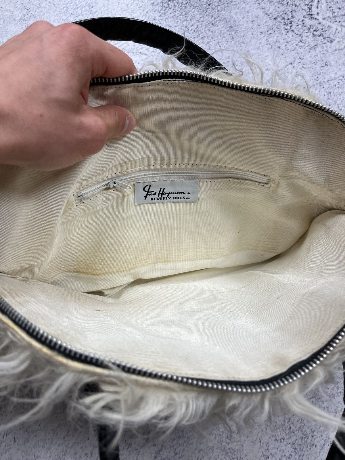 Japanese Brand Vintage Japanese Style Faux Fur Fred Hayman Shoulder Bag Y2k Size ONE SIZE - 12 Thumbnail