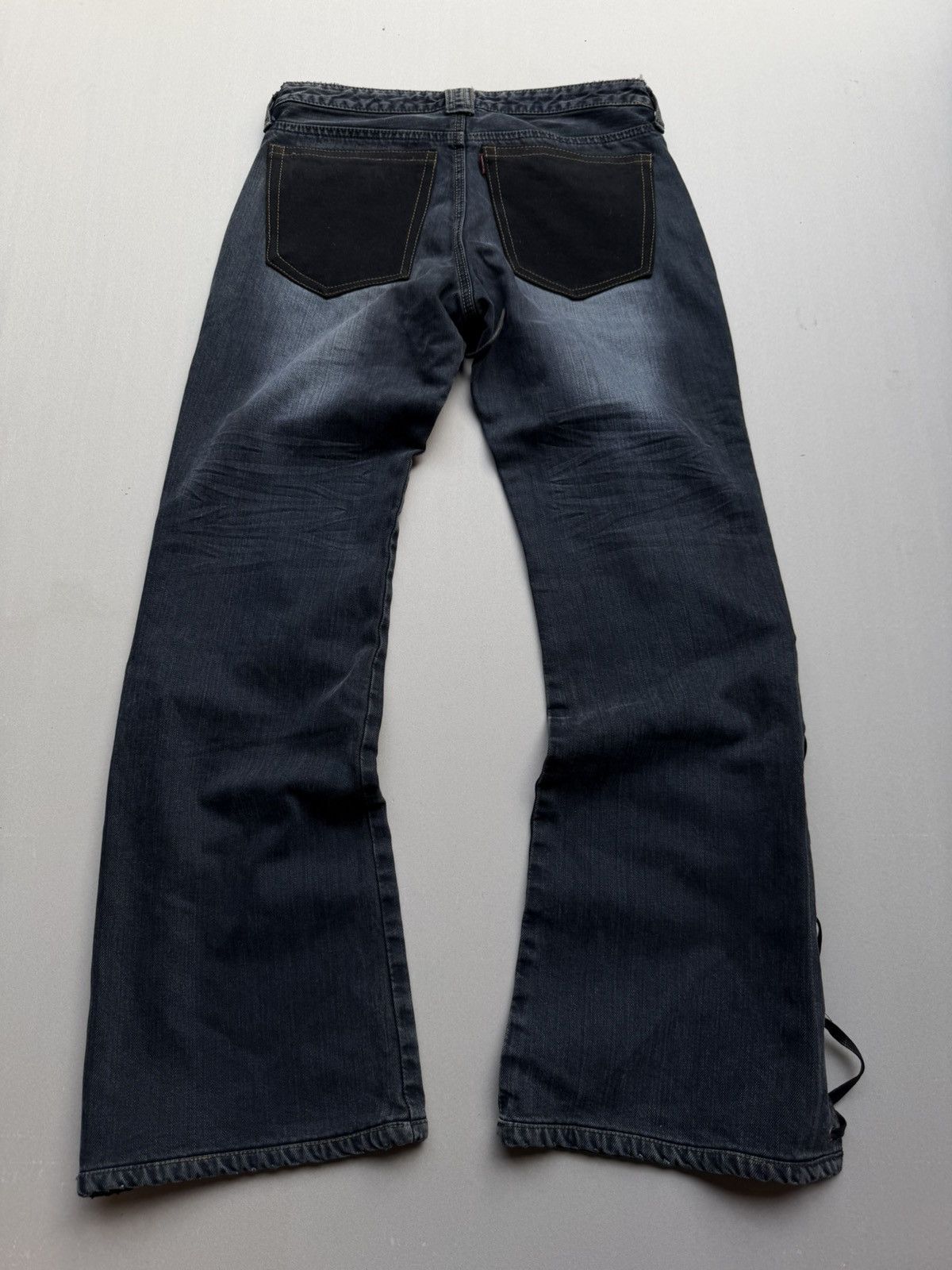 Japanese Brand Vertgarments lace-up flare jeans Size US 28 / EU 44 - 5 Thumbnail