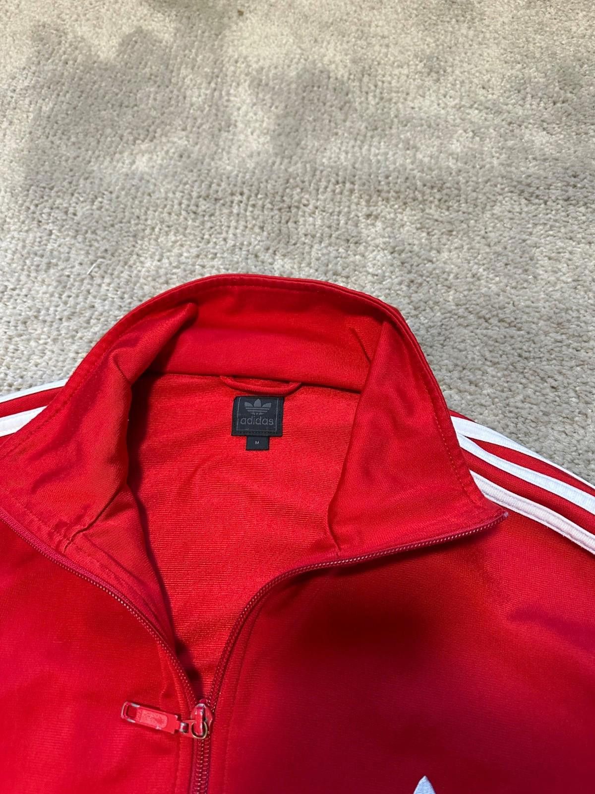 Adidas Vintage Adidas Track Jacket Red Sz M Size US M / EU 48-50 / 2 - 6 Thumbnail