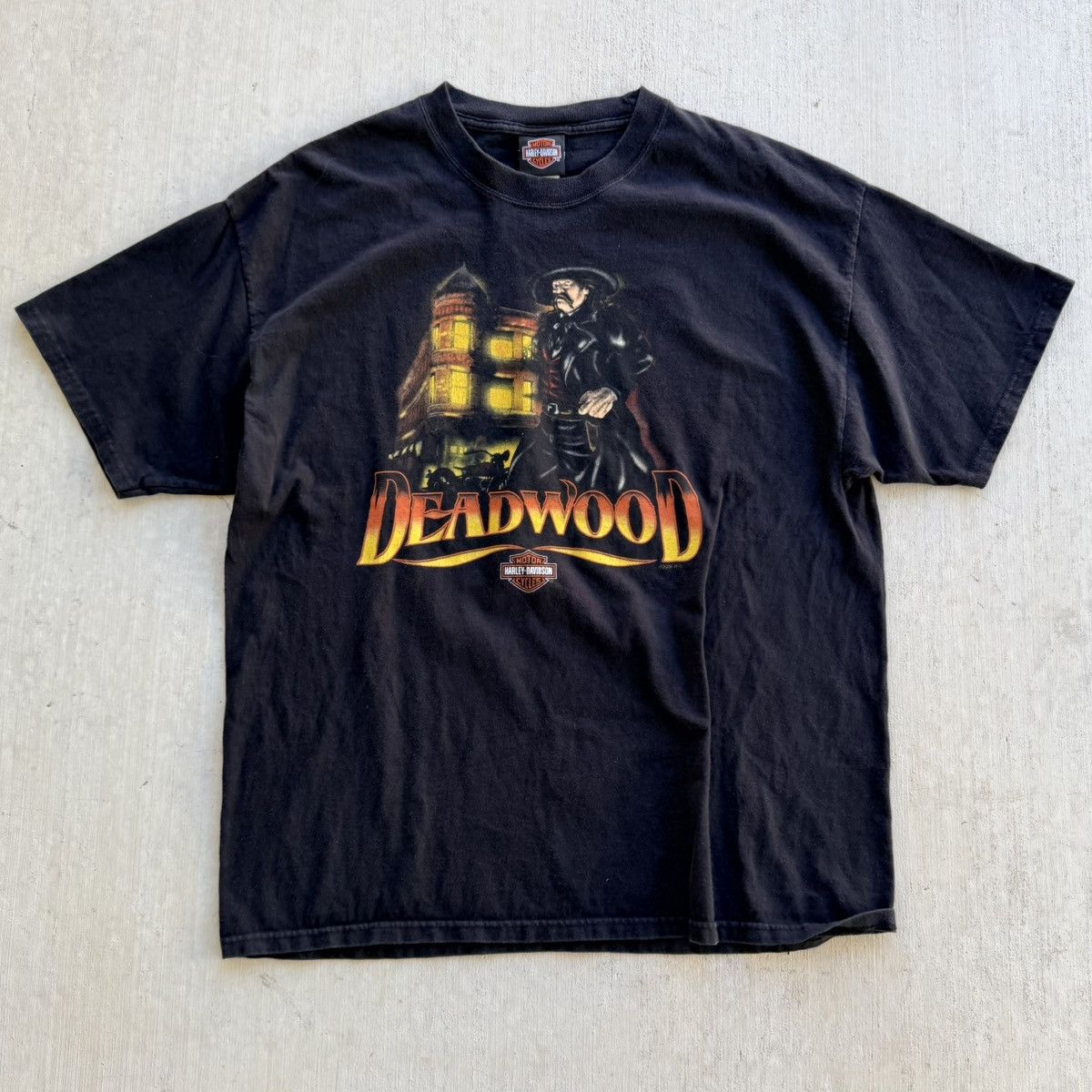 Harley Davidson Vintage Harley Davidson T Shirt Y2K Deadwood South Dakota Size US XL / EU 56 / 4 - 1 Thumbnail