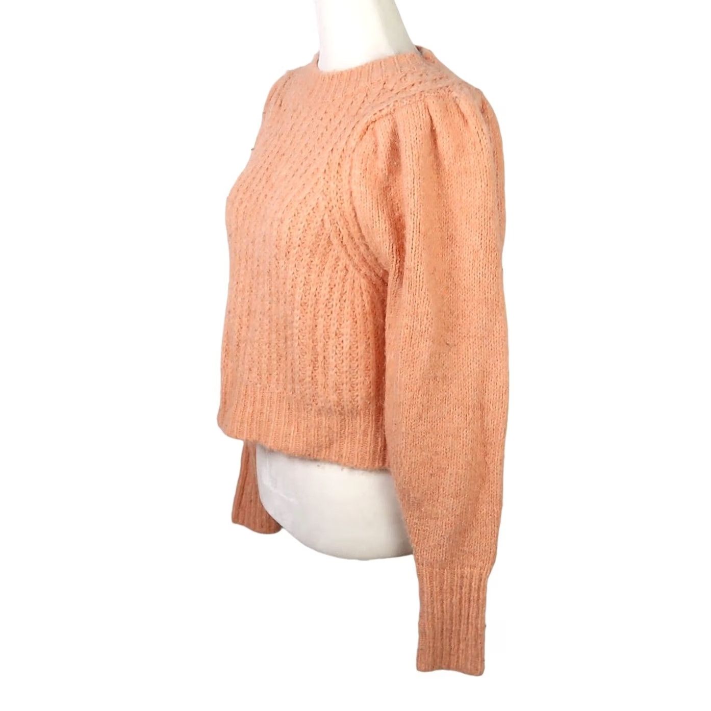 Topshop VINTAGE Topshop orange wool blend knit sweater XS Women Long Sleeve Pullover Casual Size XS / US 0-2 / IT 36-38 - 3 Thumbnail