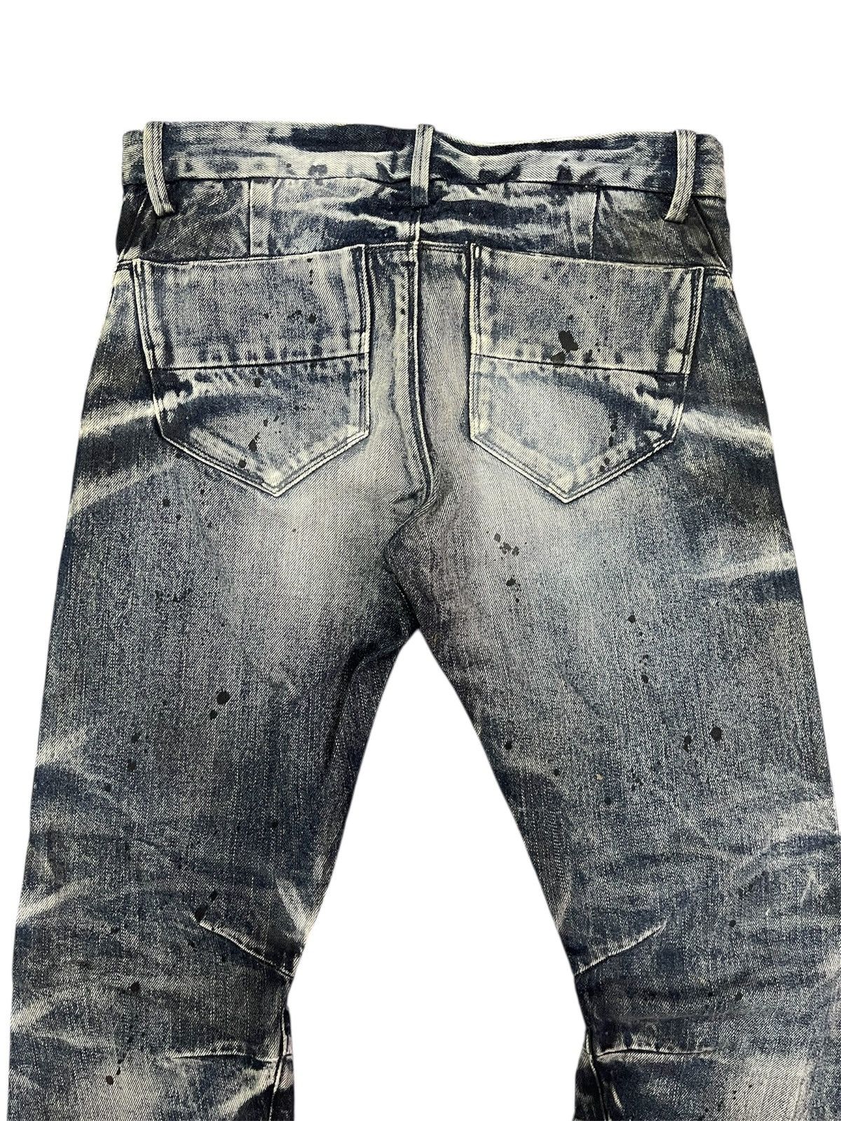 If Six Was Nine HOT ITEM🔥RARE JOHNY WOLF WHISKER ACID WASH FLARE DENIM JEANS Size US 31 - 9 Thumbnail