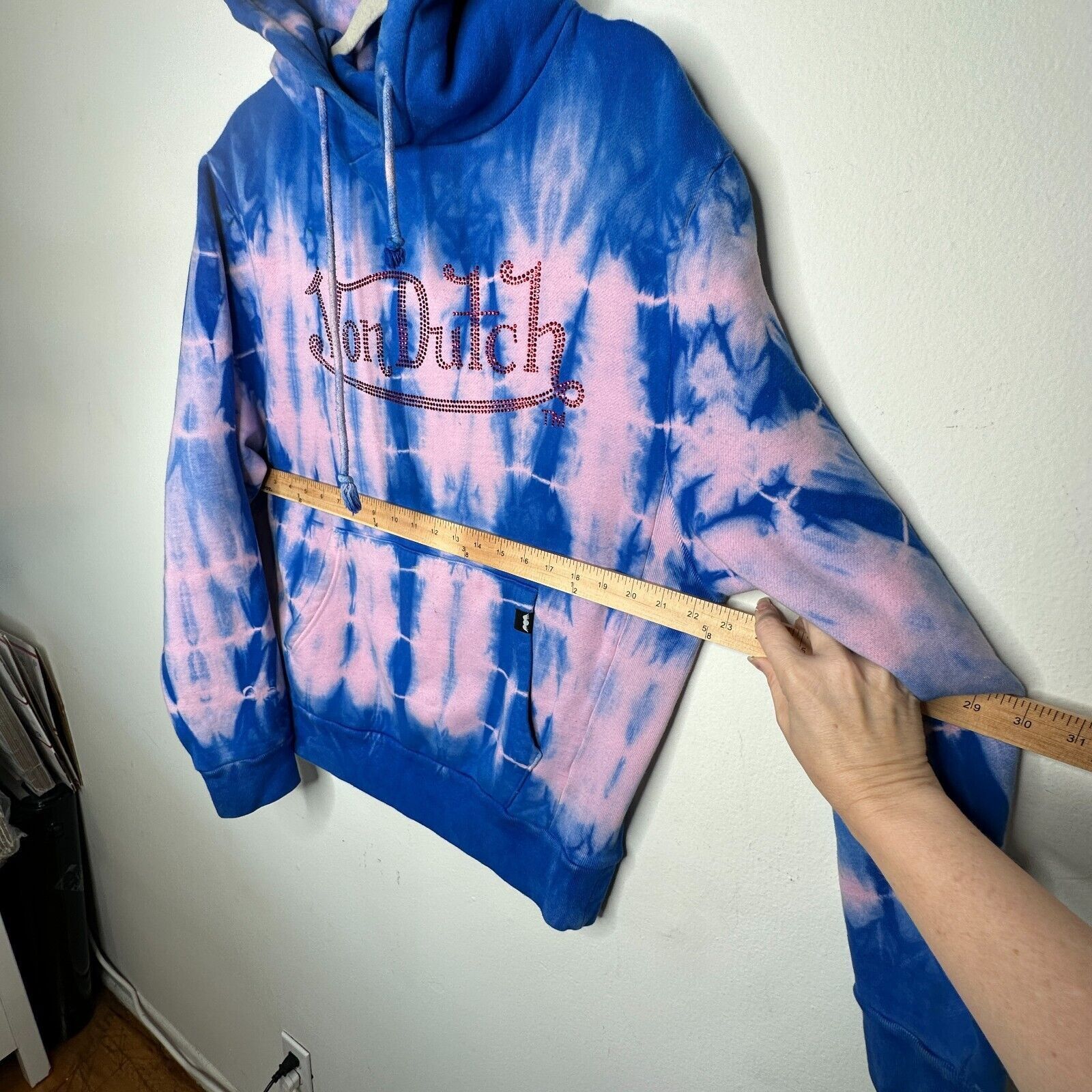 Von Dutch Von Dutch SET Blue Pink Tie Dye Red Logo Hoodie & Pants Size M / US 6-8 / IT 42-44 - 5 Thumbnail