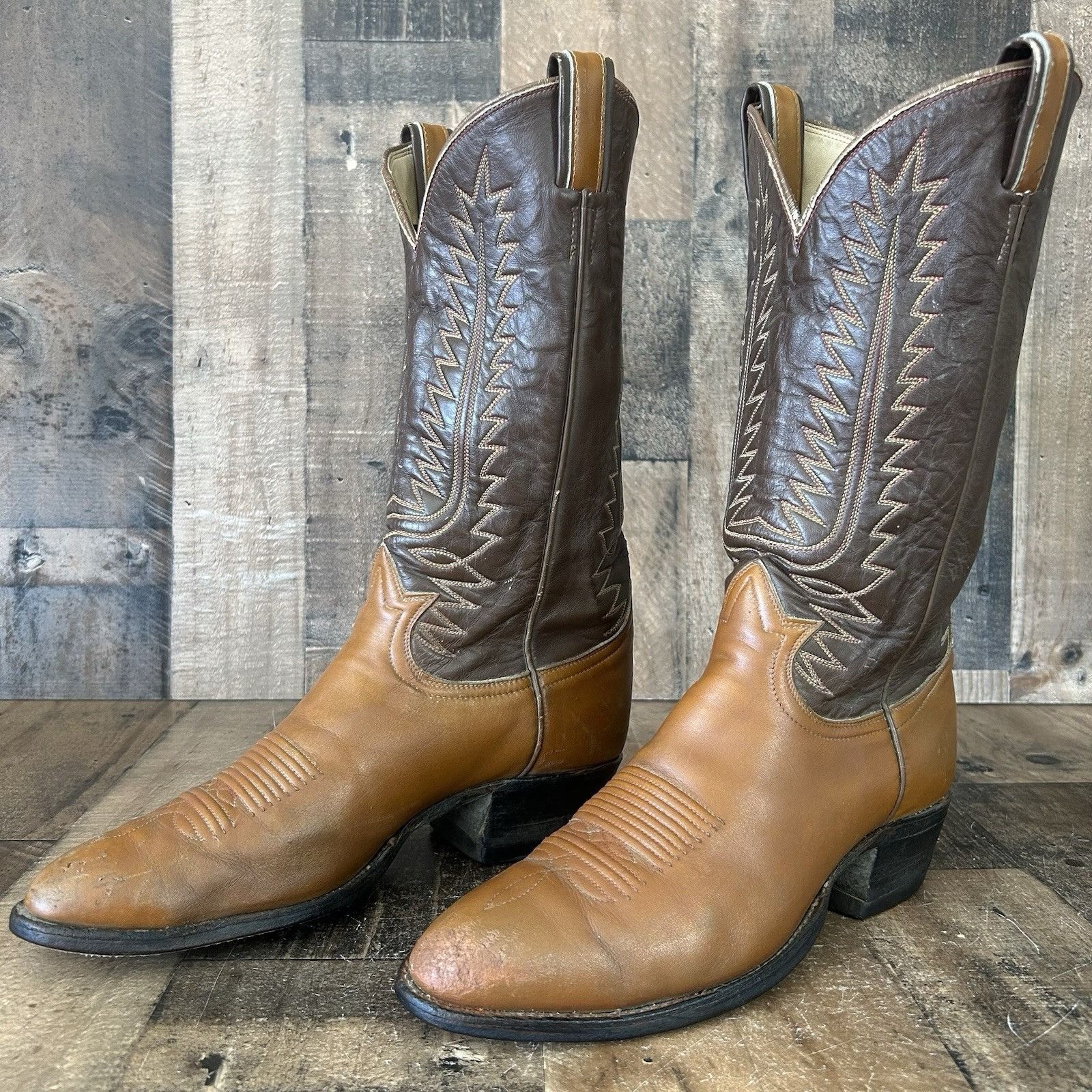 Tony Lama Tony Lama Vintage Gold Label Western Cowboy Boots Mens 9 D Size US 9 / EU 42 - 1 Thumbnail