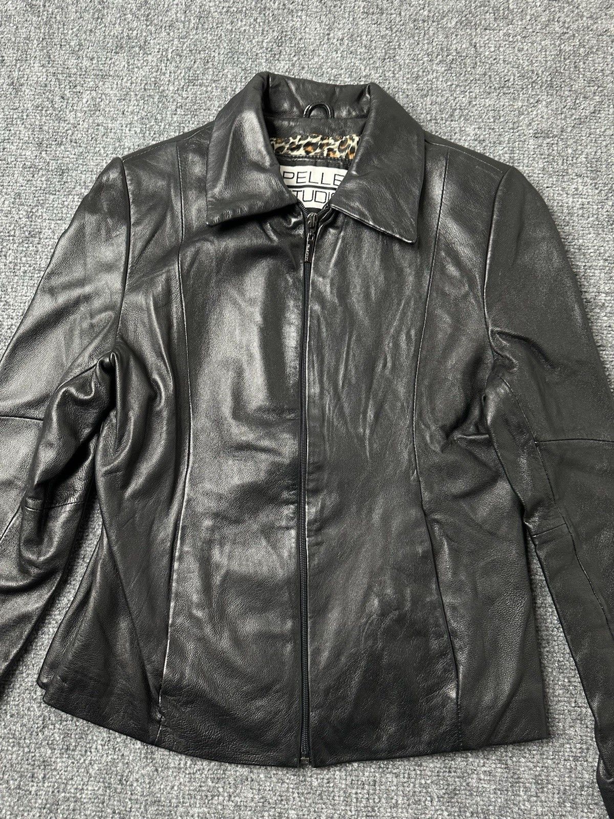 Wilsons Leather Womens Pelle Studio Wilsons Jacket Leopard Lined, Size S Size S / US 4 / IT 40 - 3 Thumbnail