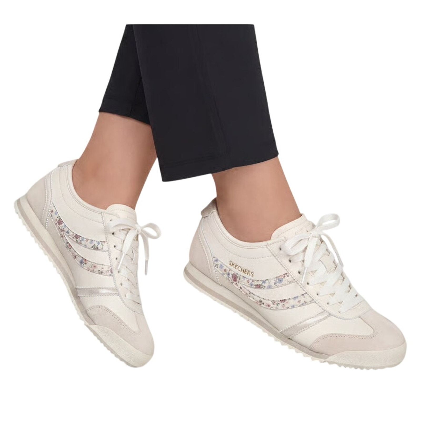 SKECHERS Skechers Topnotch Floral White Sneaker - Size 9W - New Size US 9 / IT 39 - 3 Thumbnail