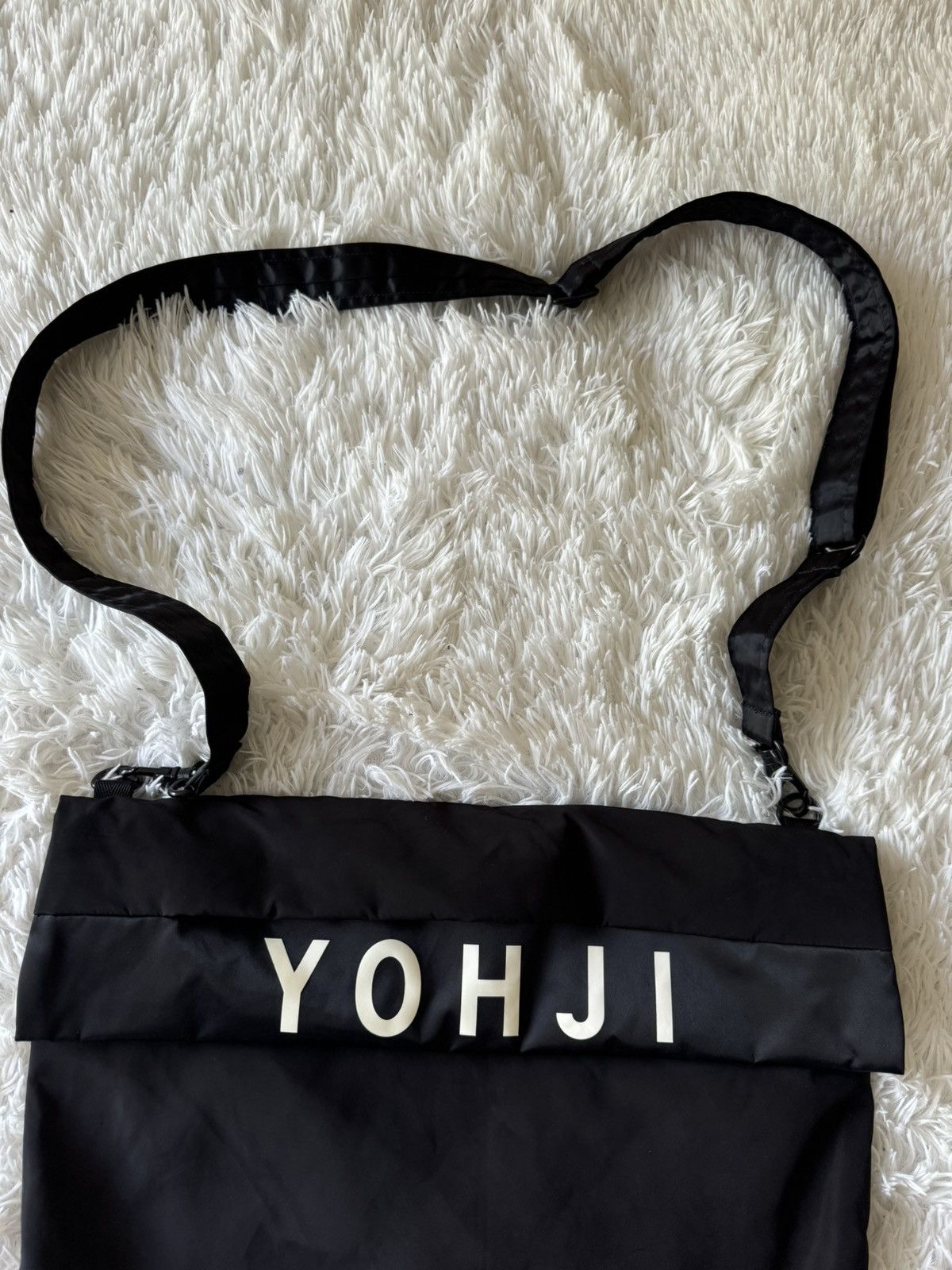 Y-3 × Yohji Yamamoto Y-3 OVERSIZED CRAZY BLACK NYLON TOTE BAG Size ONE SIZE - 3 Thumbnail