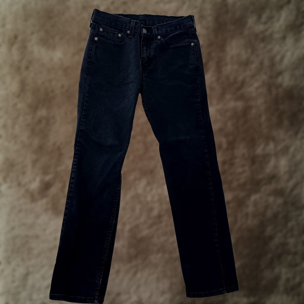 Levi's Levi's 514 Jeans Size 28x30 Black Denim Regular Straight 5-Pocket Design Men Size US 28 / EU 44 - 1 Thumbnail