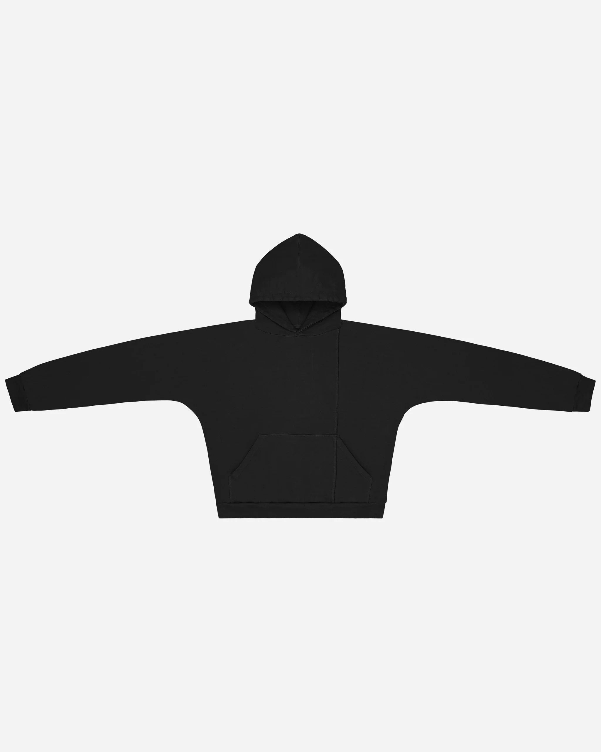 Unsound Black 1⁄3rd Seam Hooded Sweatshirt
