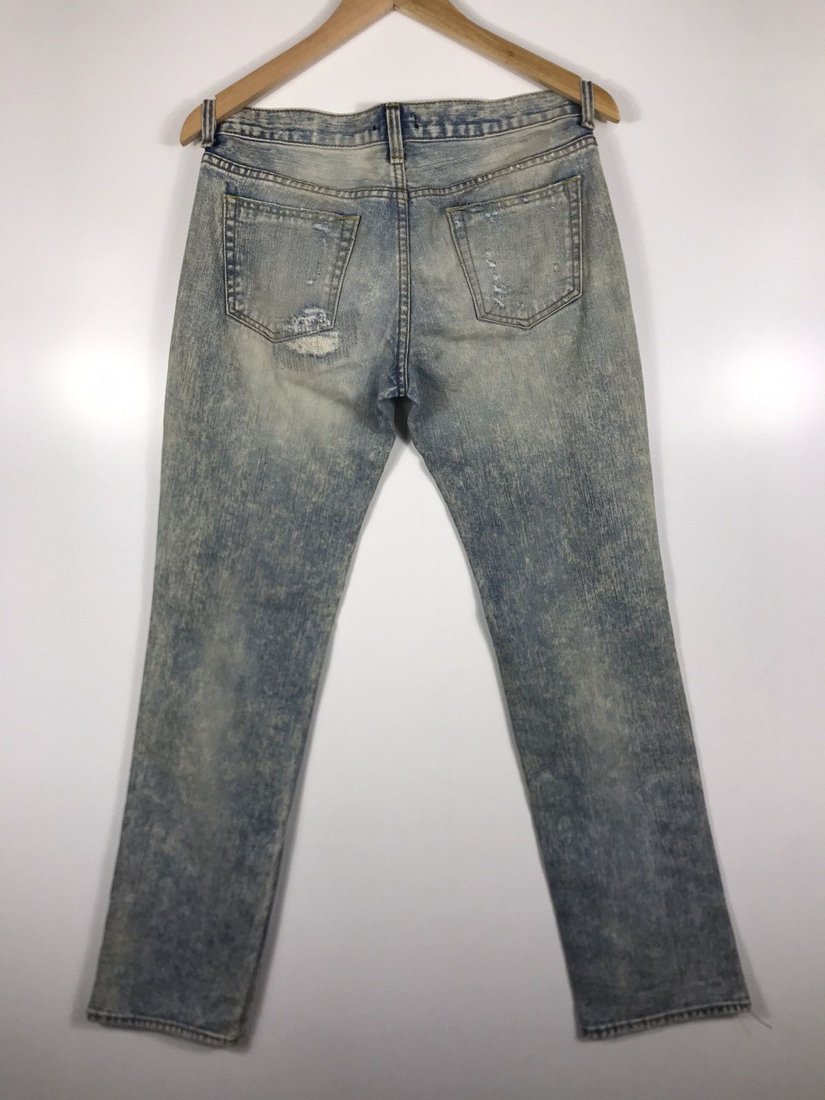 If Six Was Nine × Japanese Brand × Le Grande Bleu (L.G.B.) ⚡️Glamorous Jeans Distressed Ripped Jeans Style Denim Size 31" - 9 Thumbnail