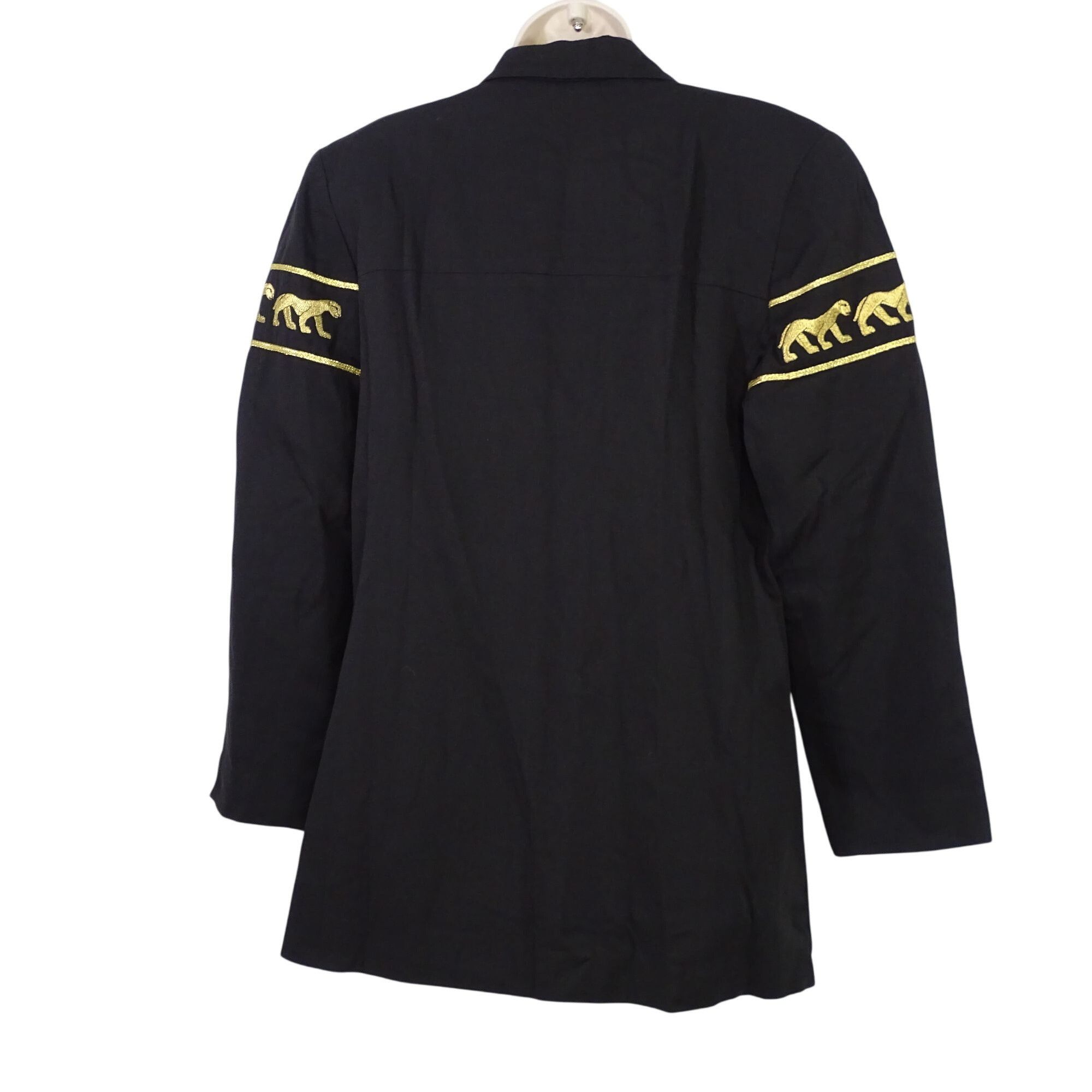 Vintage Vtg Stephanie Queller Black Blazer Jacket Women Size 10 Size L / US 10 / IT 46 - 6 Thumbnail