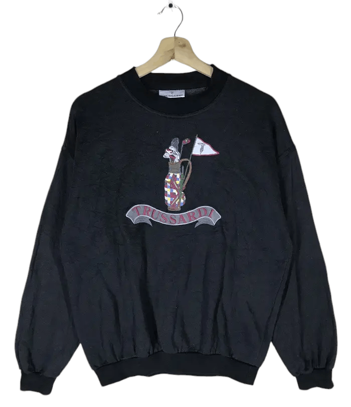 80s TRUSSARDI vintage sweat shirt トラサルディ 80s TRUSSARDI vintage sweat shirt トラサルディ - メルカリ