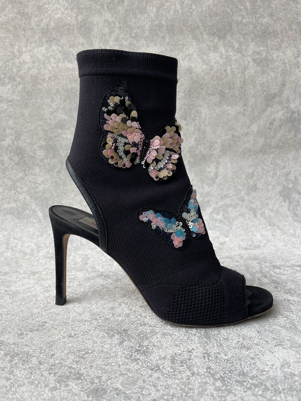 Valentino Valentino Garavani Butterfly Knit Ankle Boots Size 36 US 6 Size US 6 / IT 36 - 7 Thumbnail
