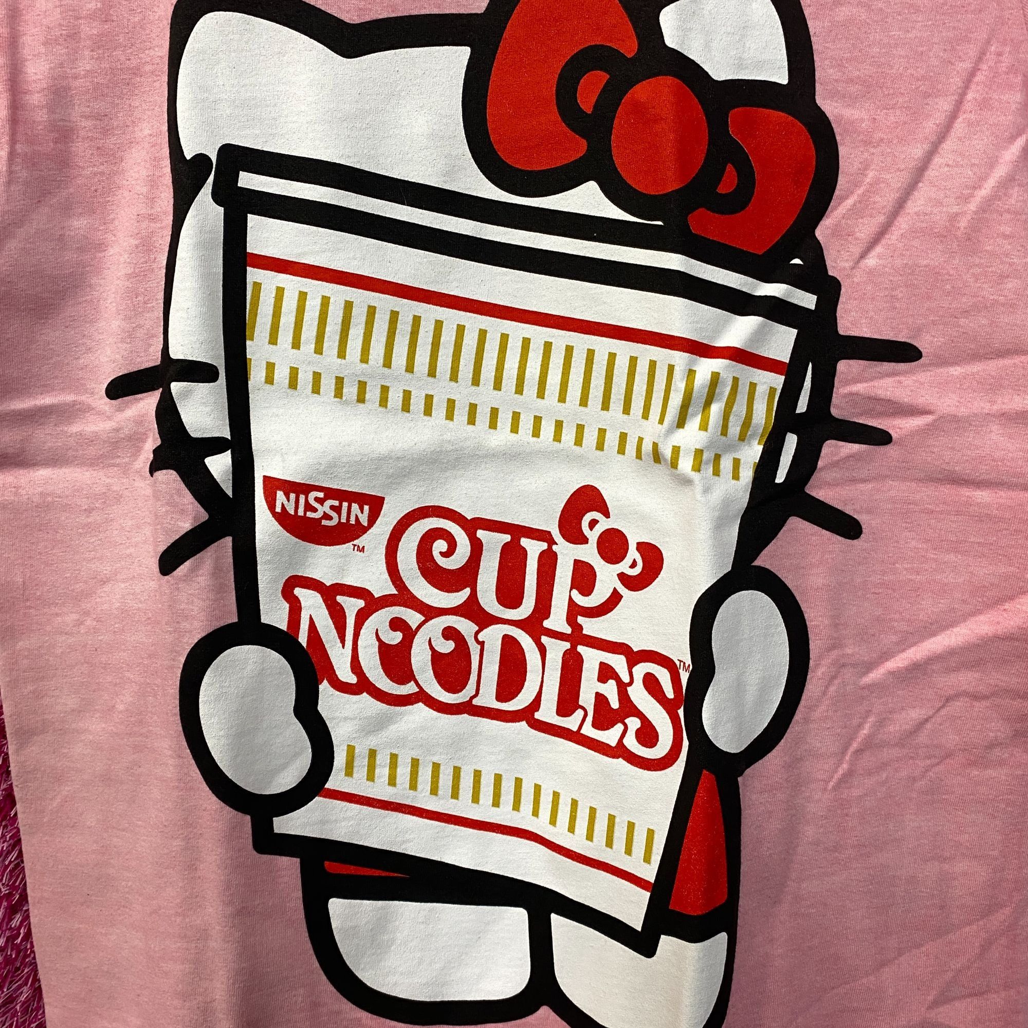 Other Sanrio Hello Kitty x Nissin Cup Noodles Pink T-Shirt Small Size US S / EU 44-46 / 1 - 2 Thumbnail