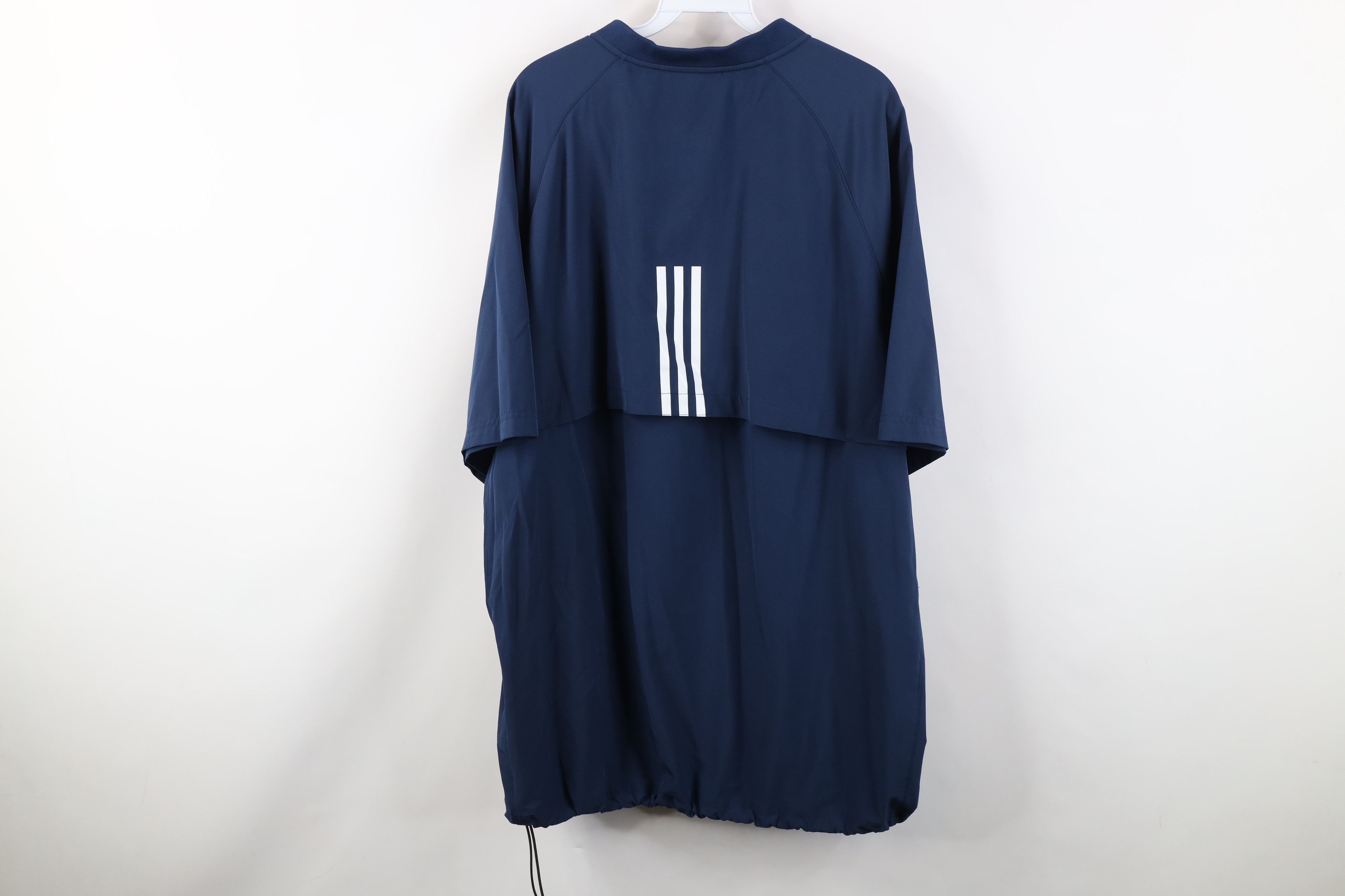 Adidas Vintage Y2K Adidas Short Sleeve Baseball Windbreaker Jacket Size US XL / EU 56 / 4 - 12 Thumbnail