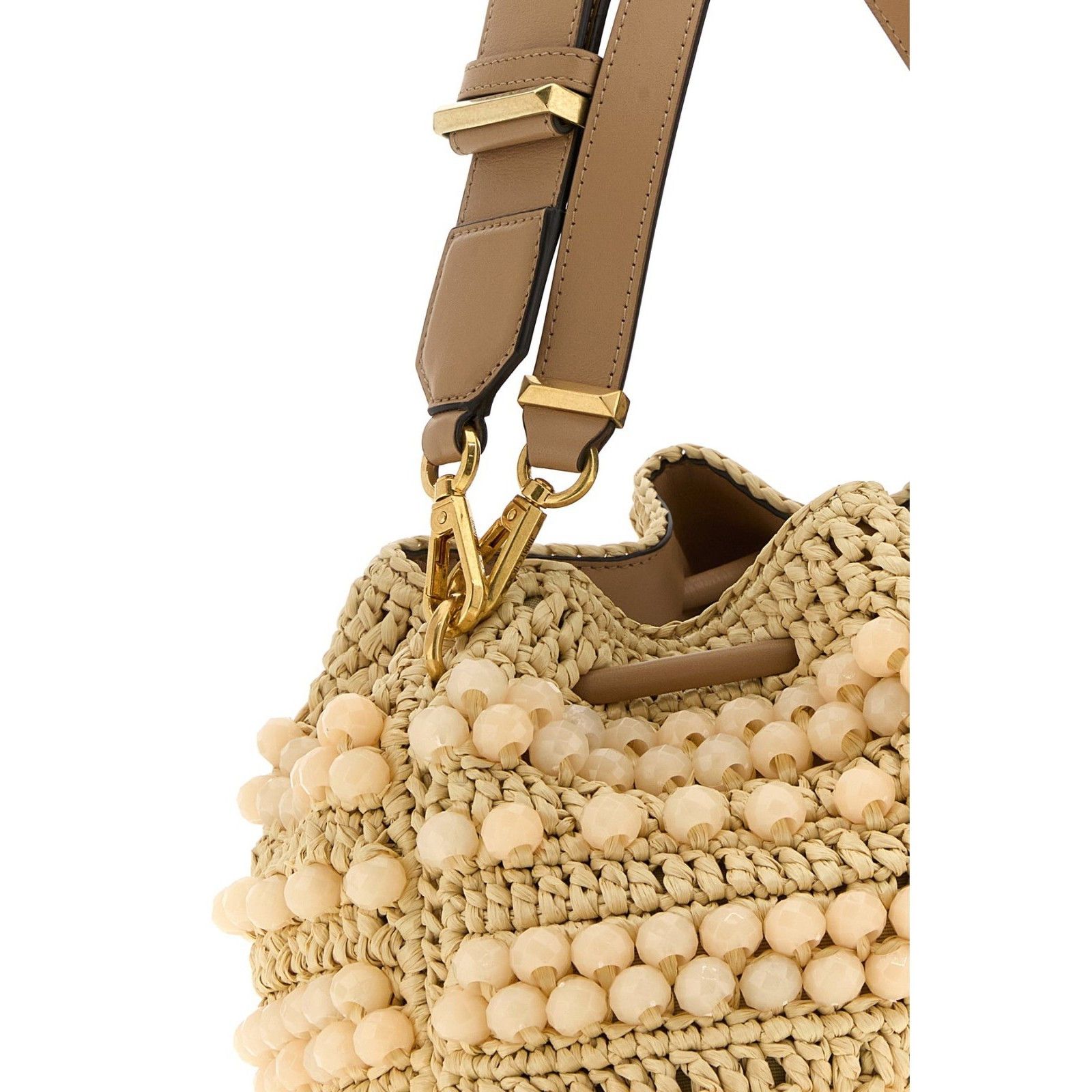 Jimmy Choo JIMMY CHOO Raffia Cinch Medium Top Handle Bag New And Authen Size ONE SIZE - 4 Thumbnail