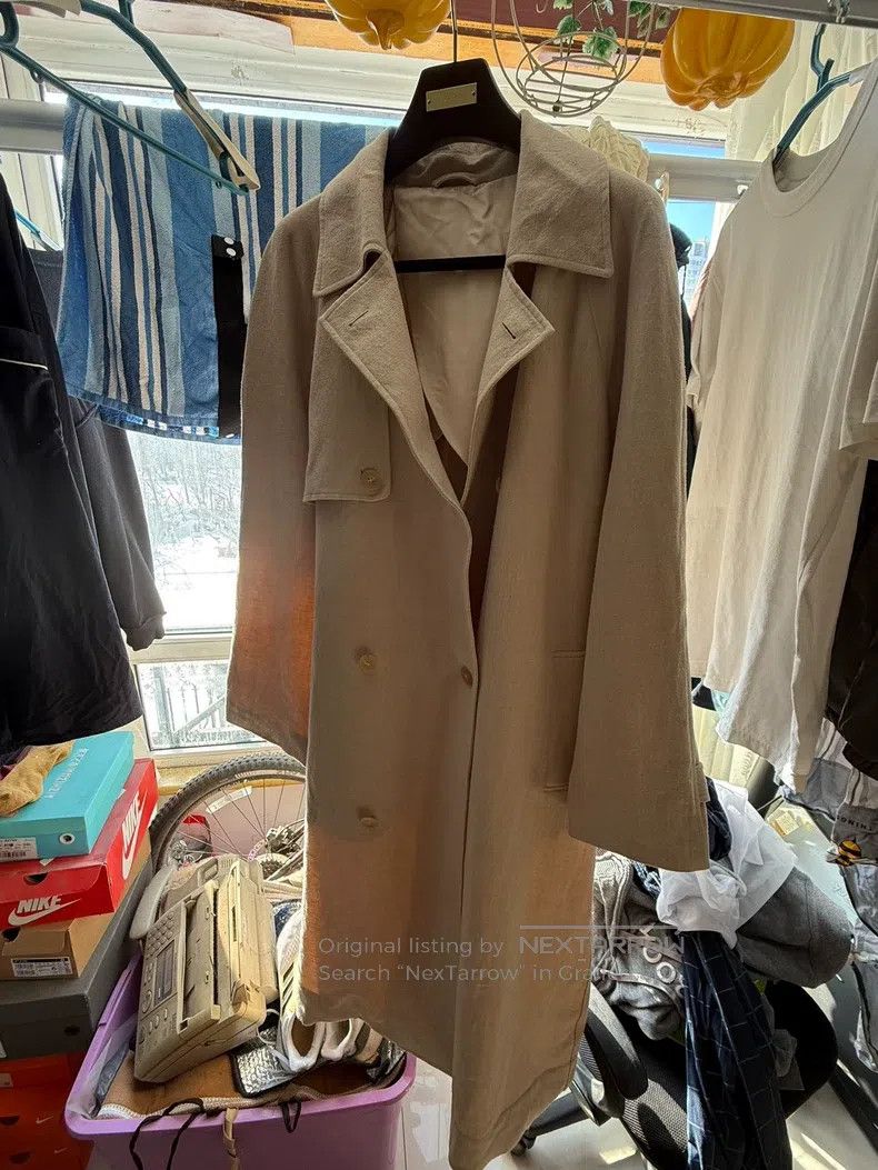The Row The Row Trench coat beige linen wool Size M / US 6-8 / IT 42-44 - 1 Thumbnail