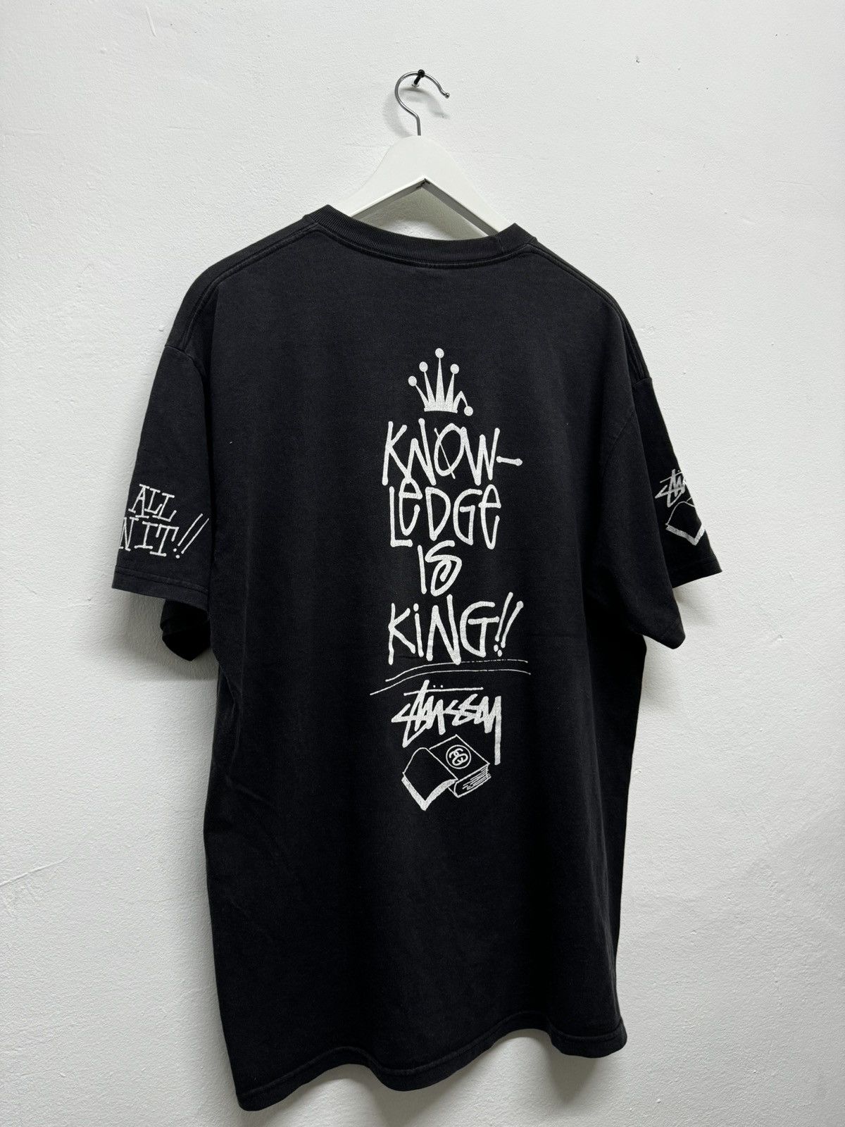 Stussy × Vintage Vintage y2k Stussy Knowledge is King Size US L / EU 52-54 / 3 - 3 Thumbnail
