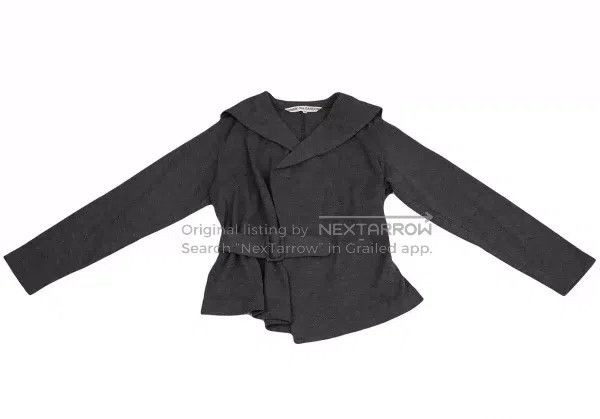 Other Comme Des Garcons Navy collar asymmetric coat Size M / US 6-8 / IT 42-44 - 2 Thumbnail