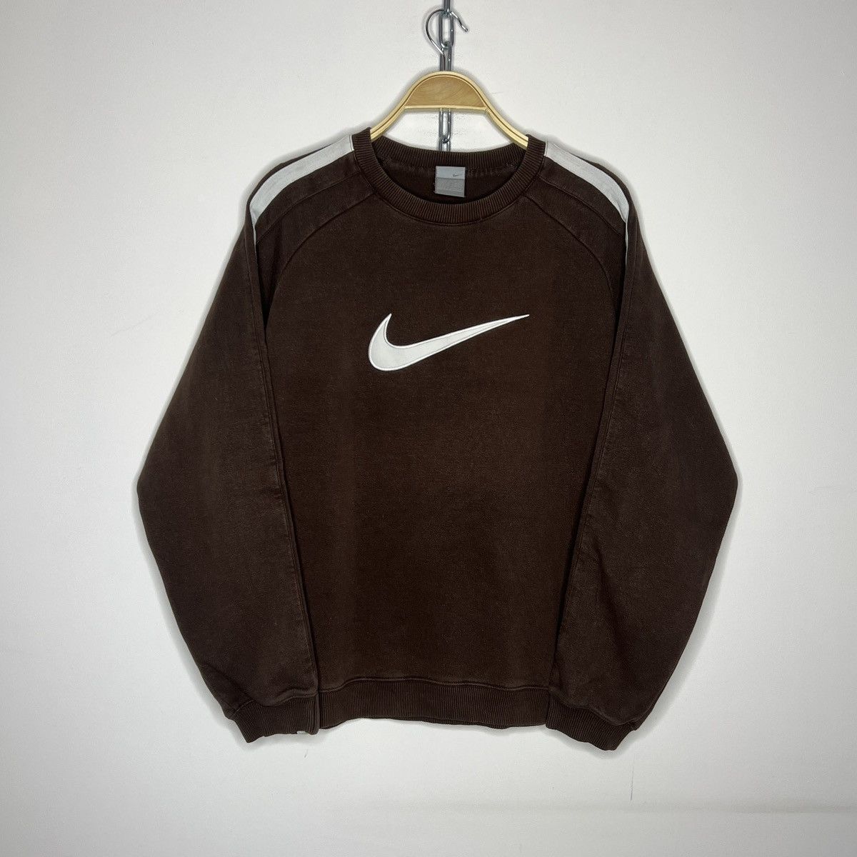 Nike × Vintage Sweatshirt Nike Vintage Central Swoosh Style 90s Drip Rare Size US M / EU 48-50 / 2 - 1 Thumbnail