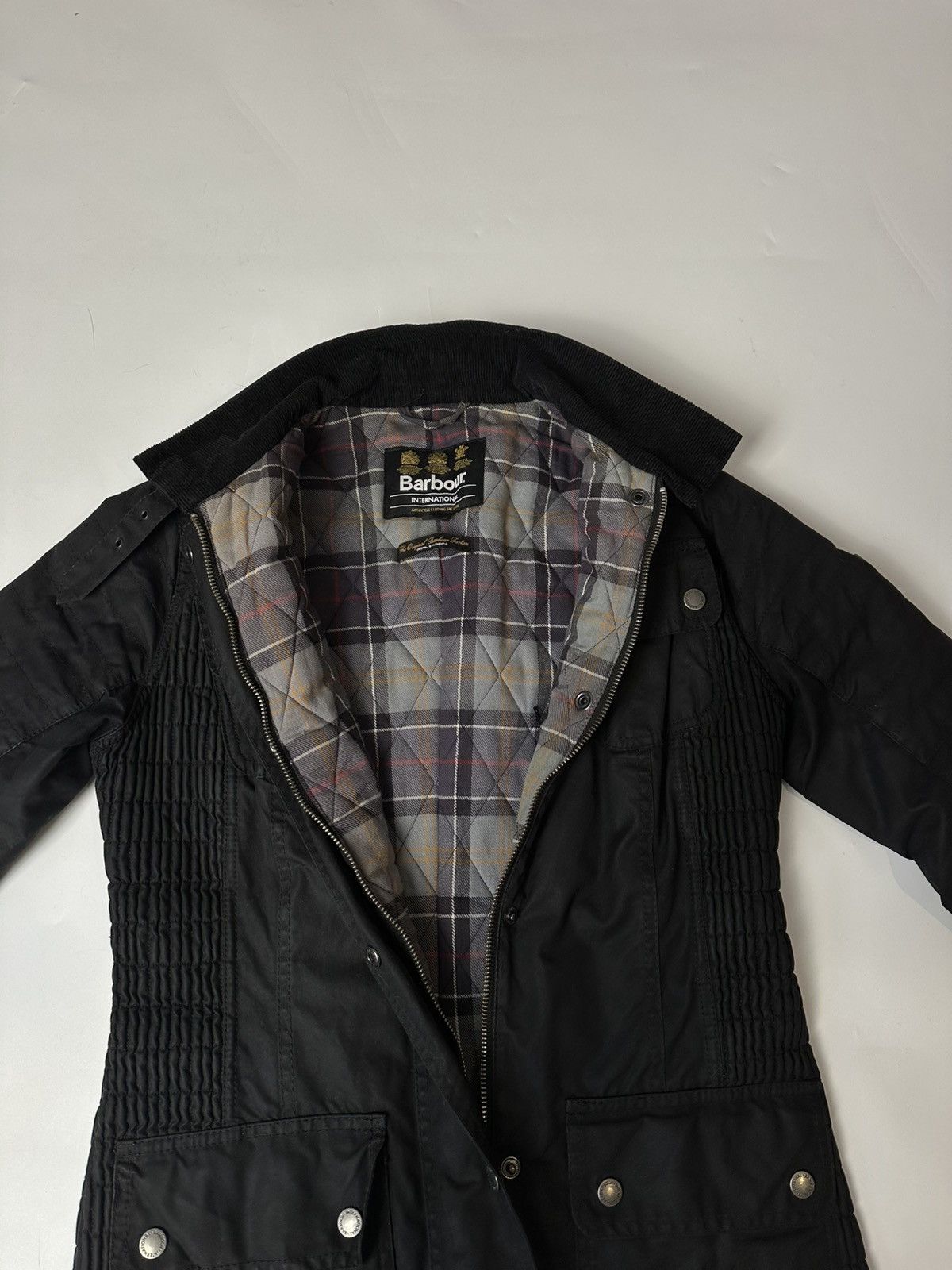 Barbour Barbour International Fireblade women Wax Jacket Size UK 12 Size XL / US 12-14 / IT 48-50 - 9 Thumbnail