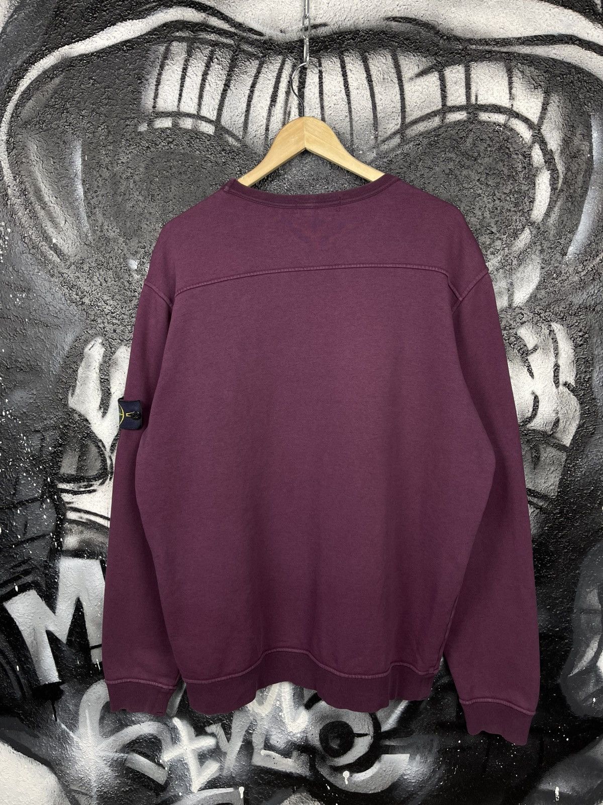 Stone Island Stone Island Purple Crewneck Pocket Sweatshirt Mens Size 3XL Size US XXL / EU 58 / 5 - 12 Thumbnail