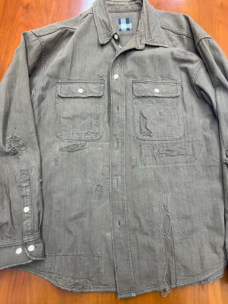 Visvim Visvim ICT Lumber Shirt Crash N.D. Mud Size US M / EU 48-50 / 2 - 1 Thumbnail