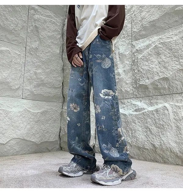 Japanese Brand × Vintage Street Loose Hip Hop Wide-leg Jean Pants Size US 32 / EU 48 - 3 Thumbnail