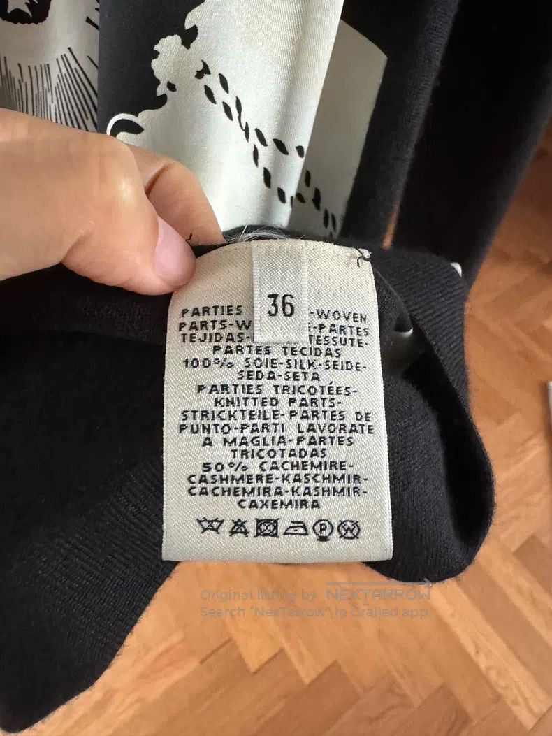 Hermes Hermes Silk and cashmere long-sleeve dress, black, sleeves Size XS / US 0-2 / IT 36-38 - 3 Thumbnail