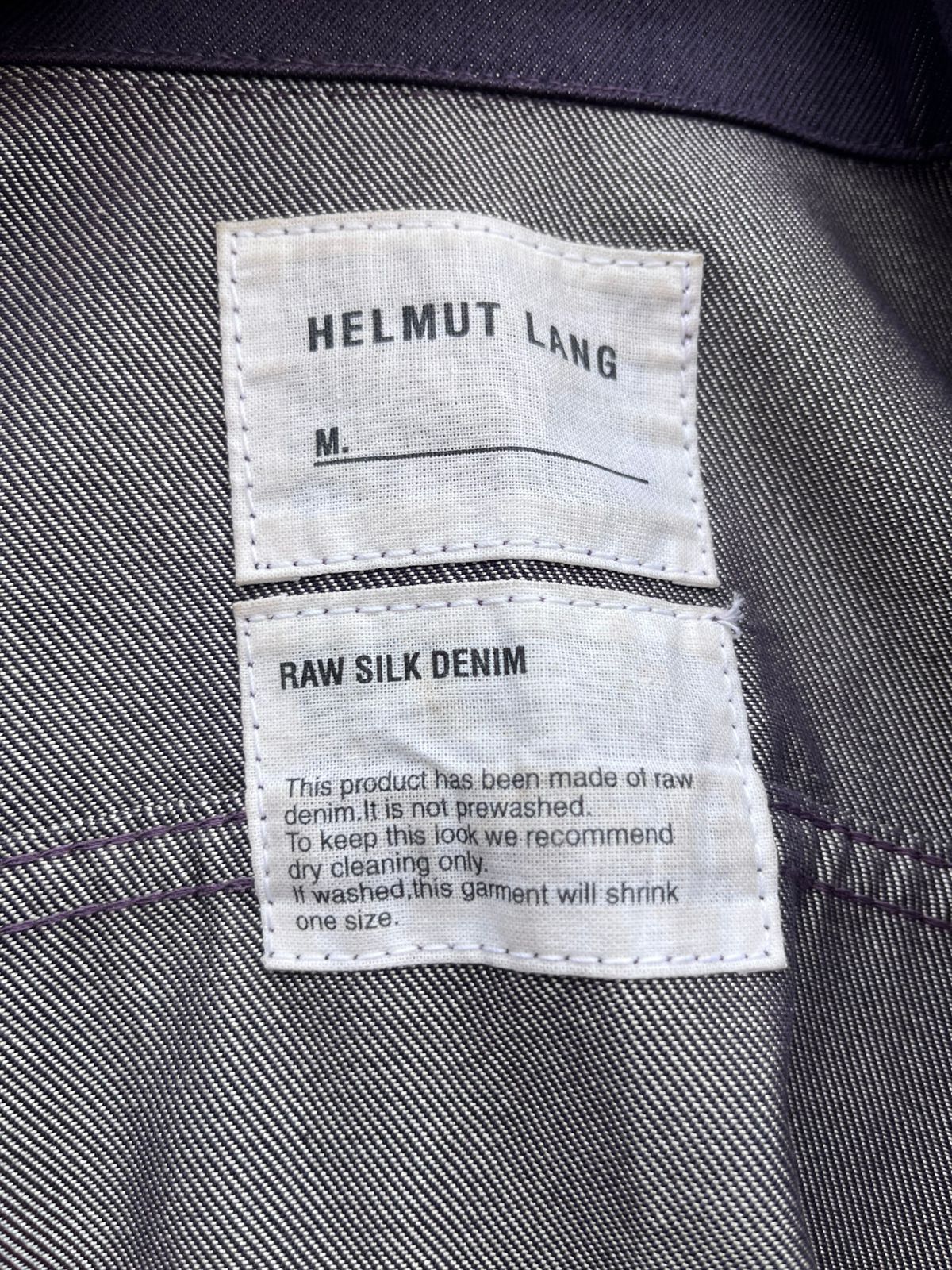 Helmut Lang Helmut Lang Seda Jacket A/W2001 Raw Slik Denim Color Purple Size US XXS / EU 40 - 3 Thumbnail