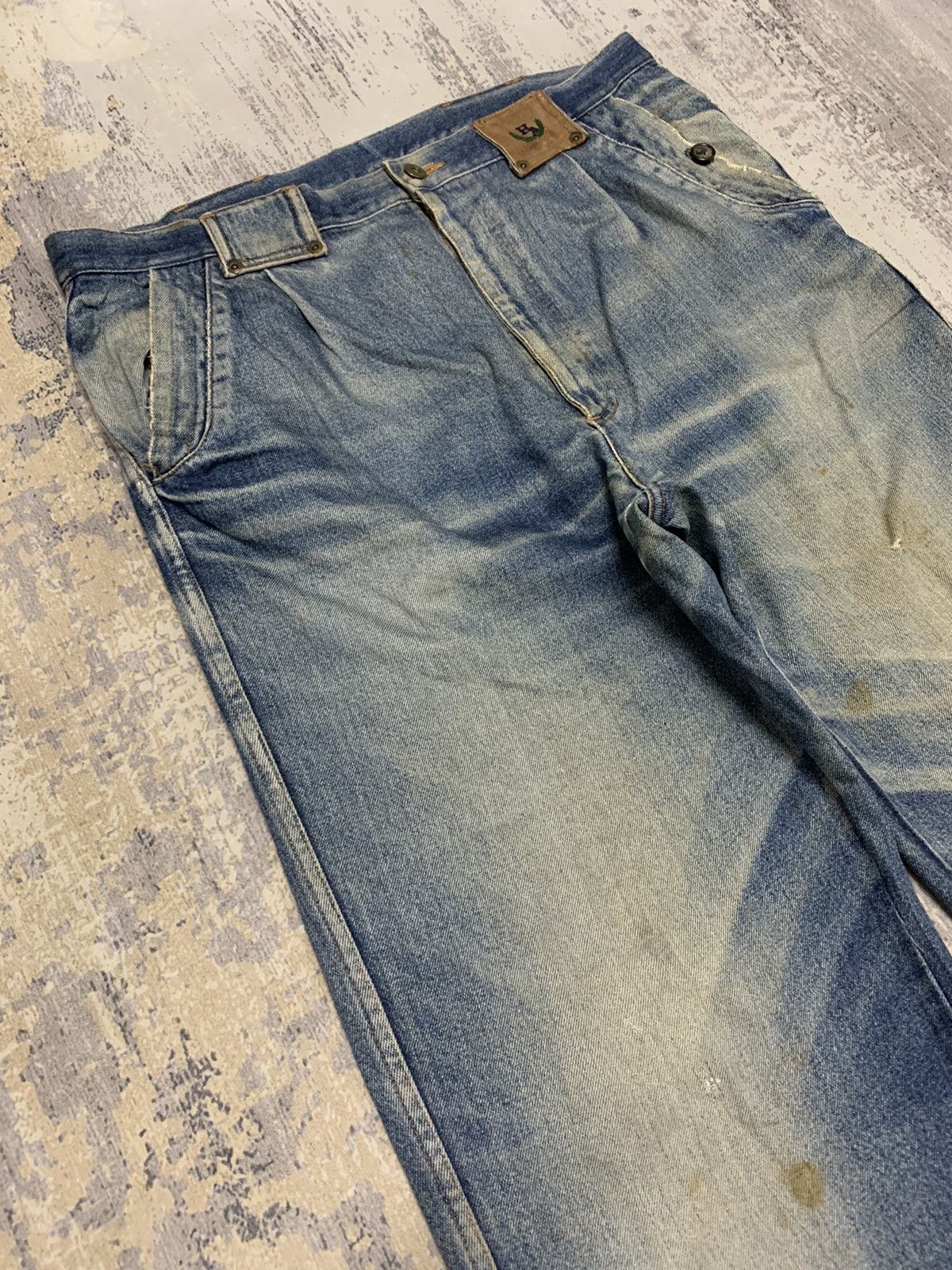 Hysteric Glamour Vintage Japanese Brand Distressed Baggy Style Jeans 36x28 Size US 36 / EU 52 - 2 Thumbnail
