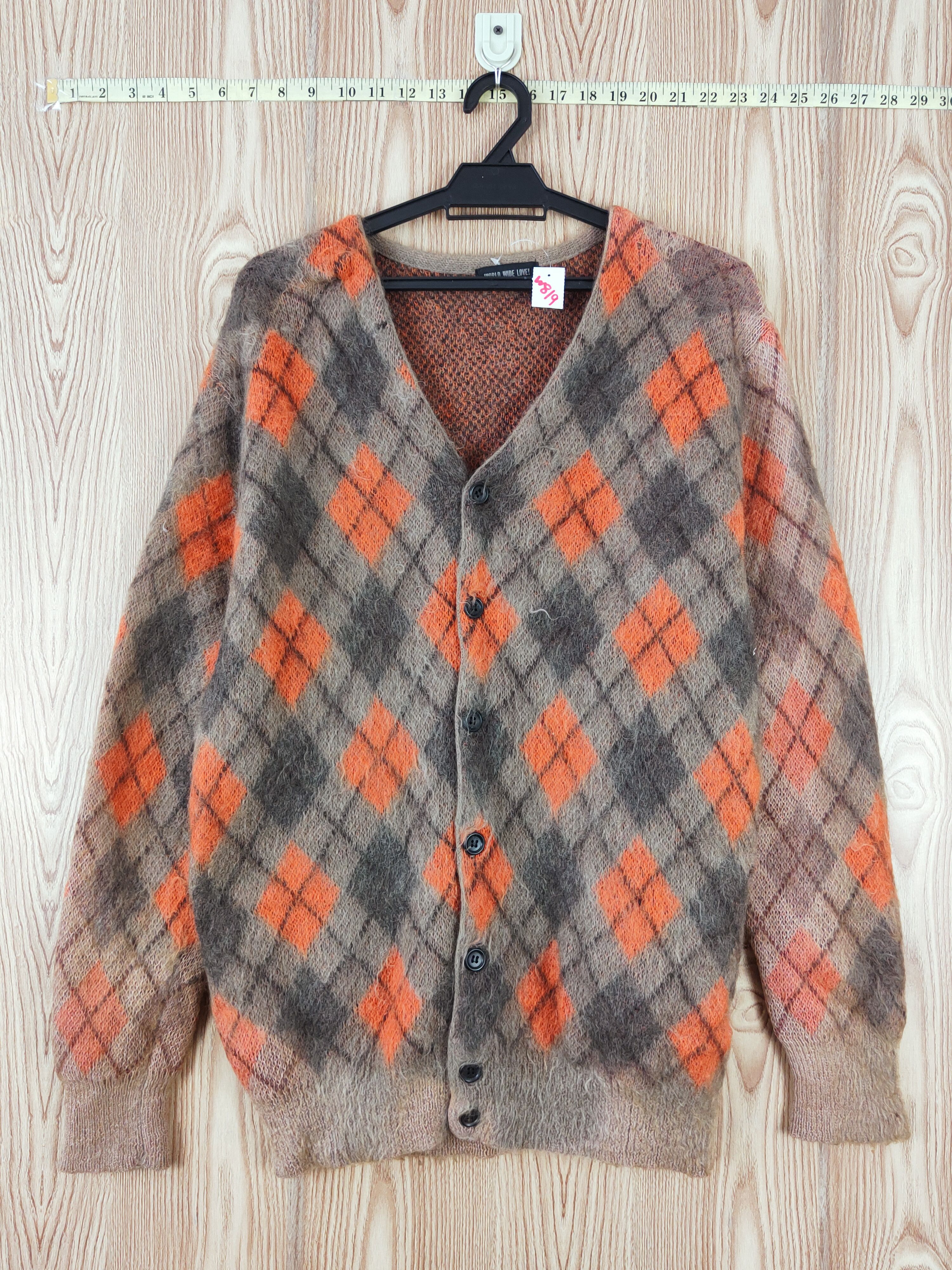 Japanese Brand World Wide Love! Brown Knitwear Cardigan #W819 Size M / US 6-8 / IT 42-44 - 1 Thumbnail