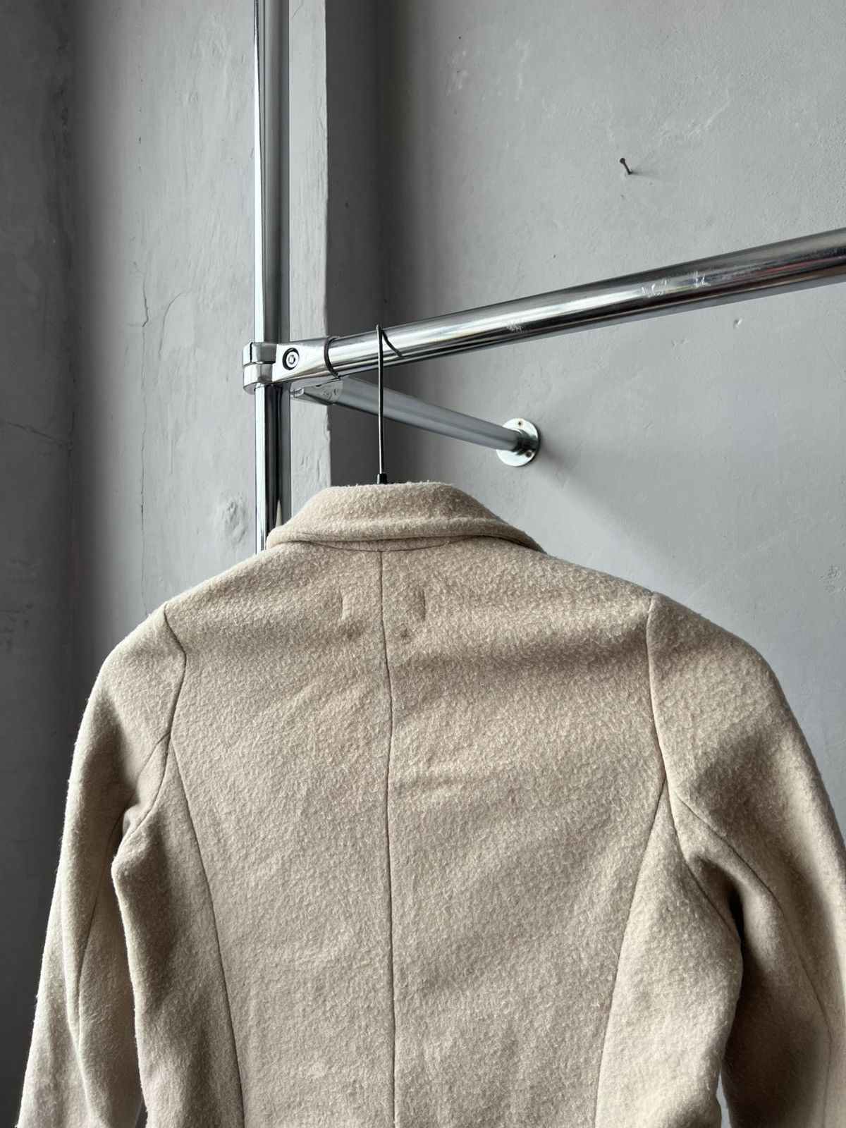 Falcone FALCONERI MADE IN ITALY CREAM WOMEN WOOL LUXURY COAT SIZE XS Size XS / US 0-2 / IT 36-38 - 19 Thumbnail