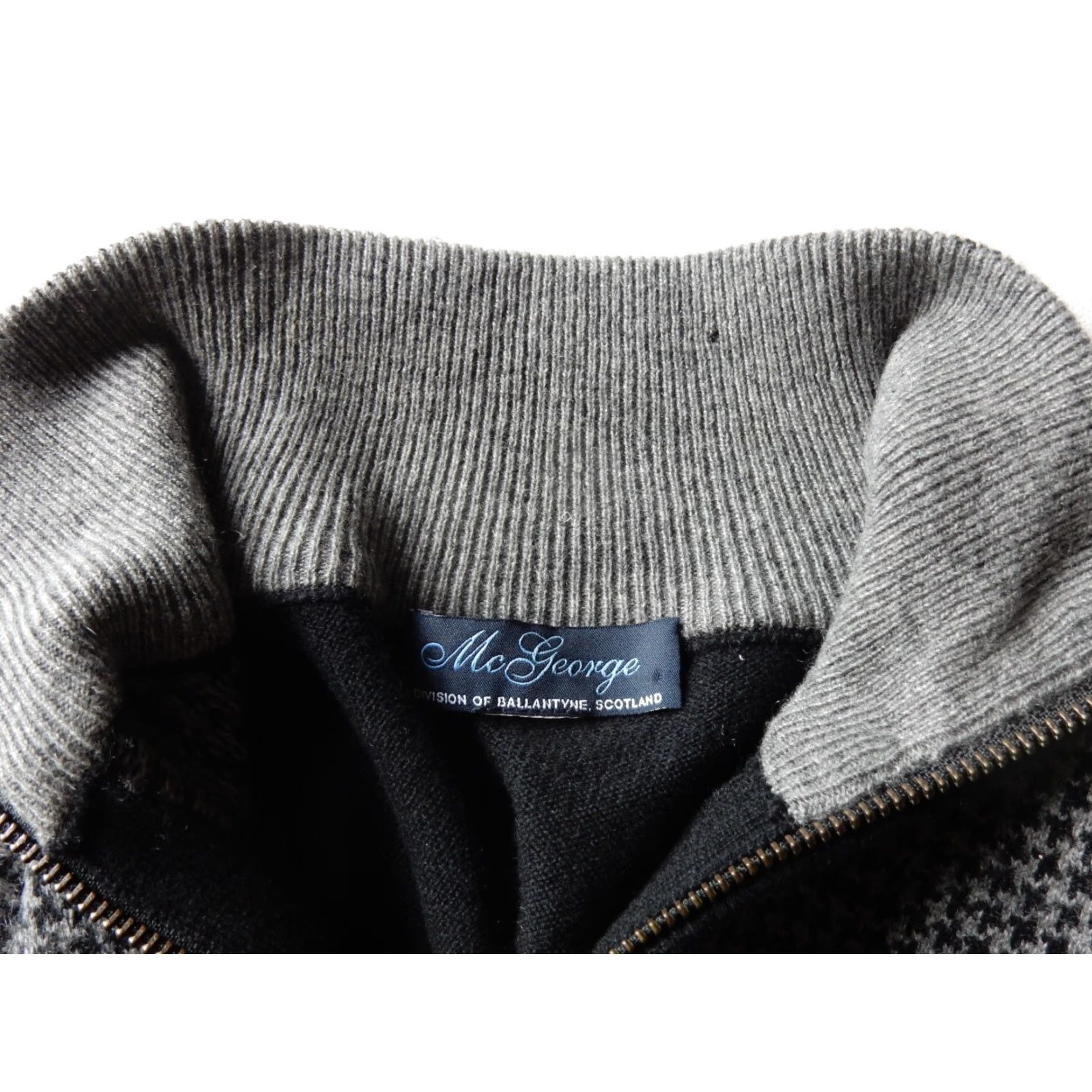 Ballantyne Ballantyne Men's Wool Bomber Jacket Size L Black Outer Shell Clothing Size US L / EU 52-54 / 3 - 3 Thumbnail