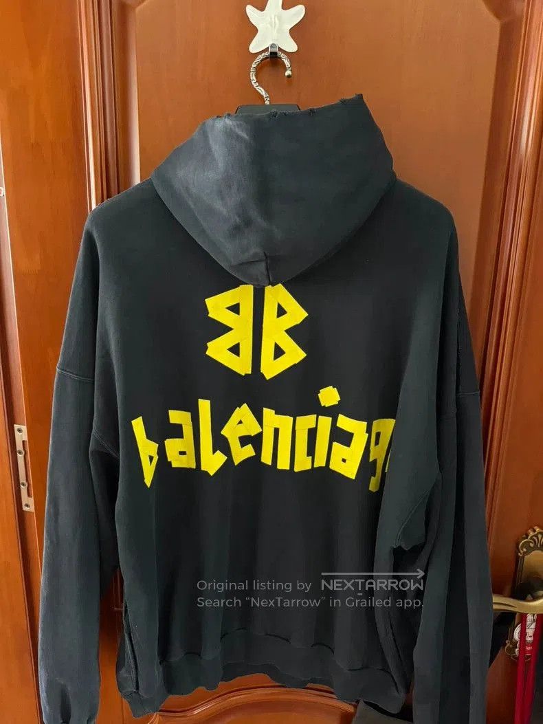Balenciaga Balenciaga Tape Hoodie Size 3. Size US L / EU 52-54 / 3 - 2 Thumbnail