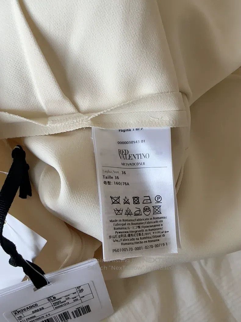 Valentino Valentino Off-white dress Size S / US 4 / IT 40 - 1 Thumbnail