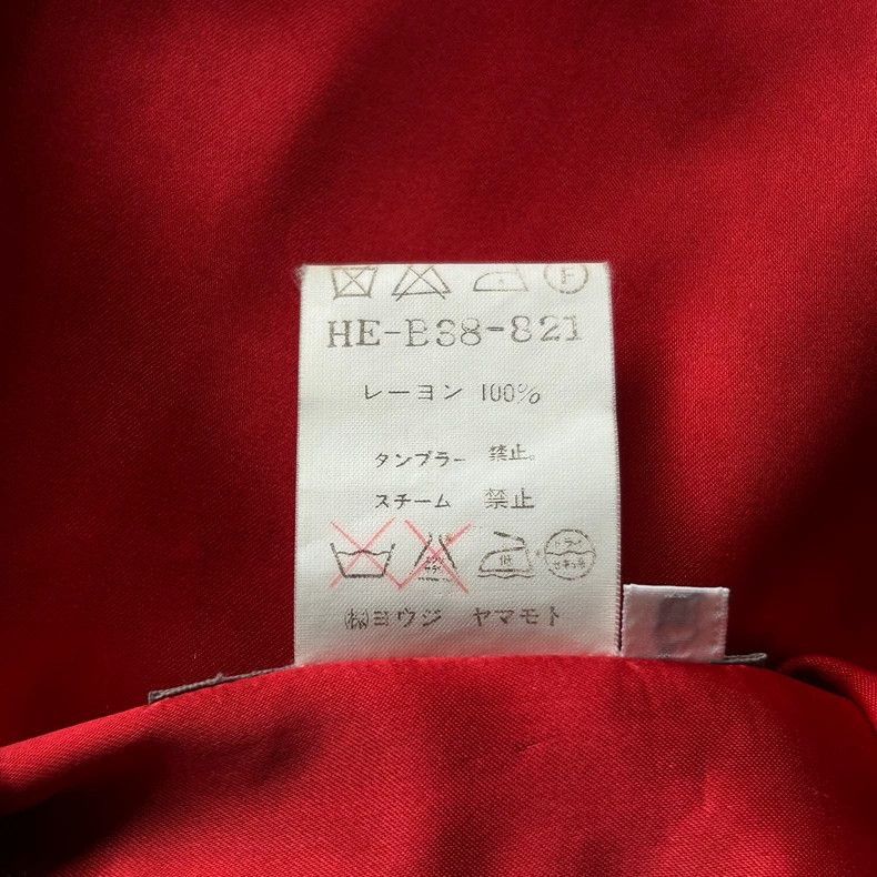 Yohji Yamamoto Yohji Yamamoto Yohji Yamamoto Red Silk Shirt with Print Size US M / EU 48-50 / 2 - 8 Thumbnail
