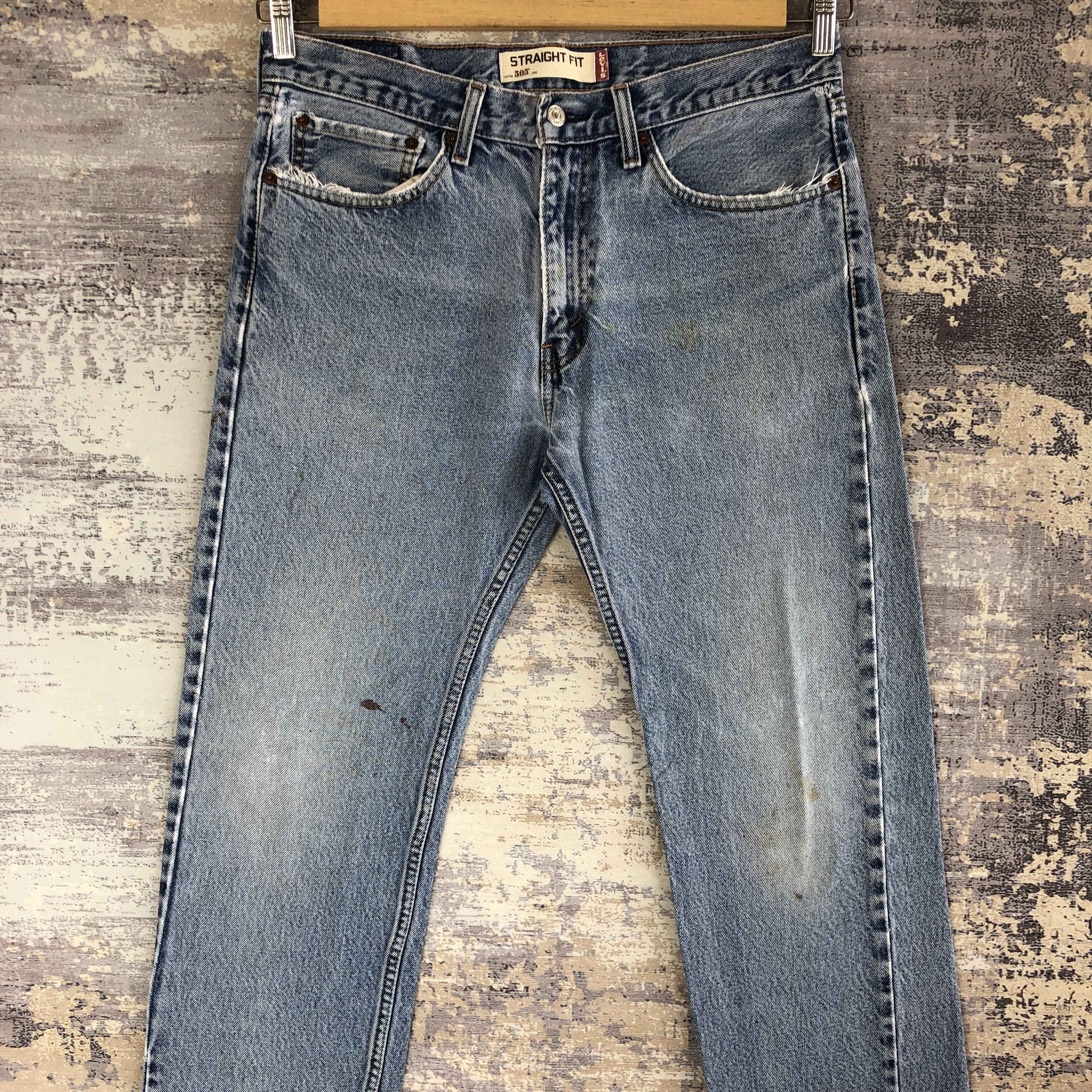 Levi's Vintage Y2K Levis 505 Stone Wash Jeans Levi's Faded Denim Size US 34 / EU 50 - 3 Thumbnail