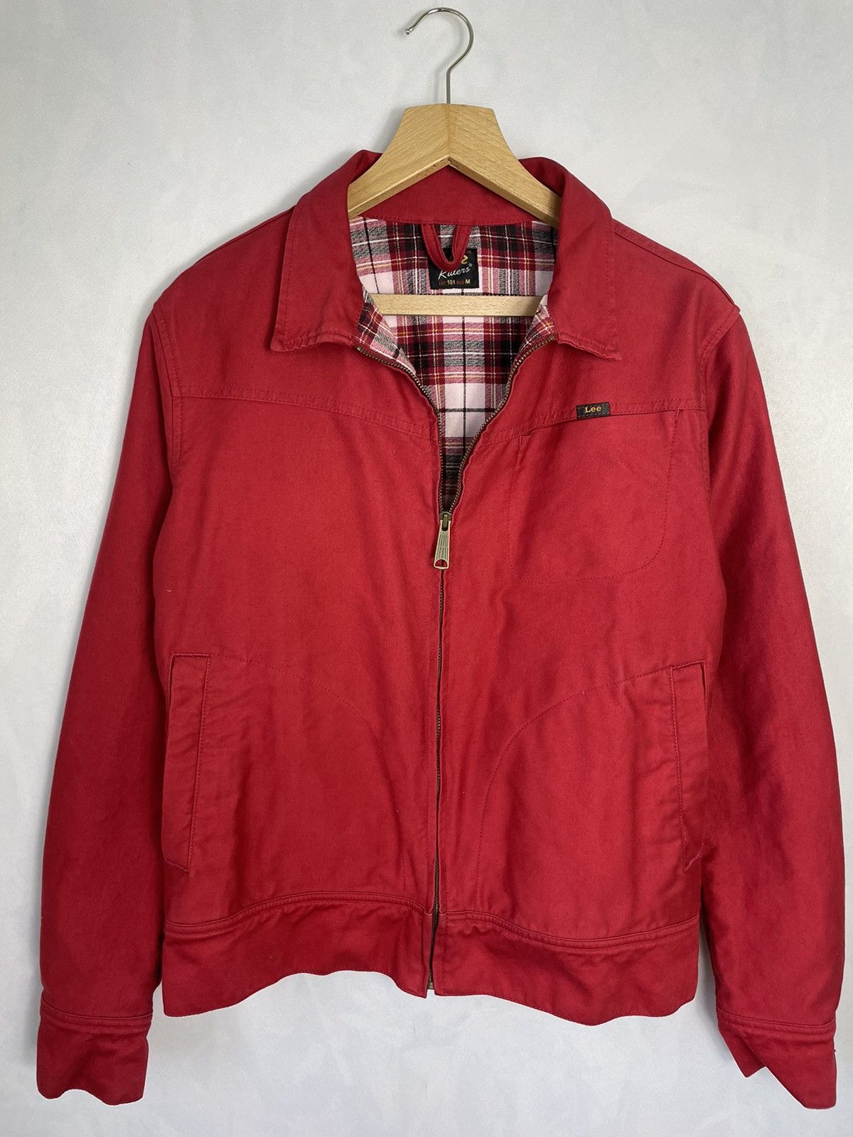 image of 70's Lee Sanforized Vintage Worker Jacket in Red, Men's (Size Medium)
