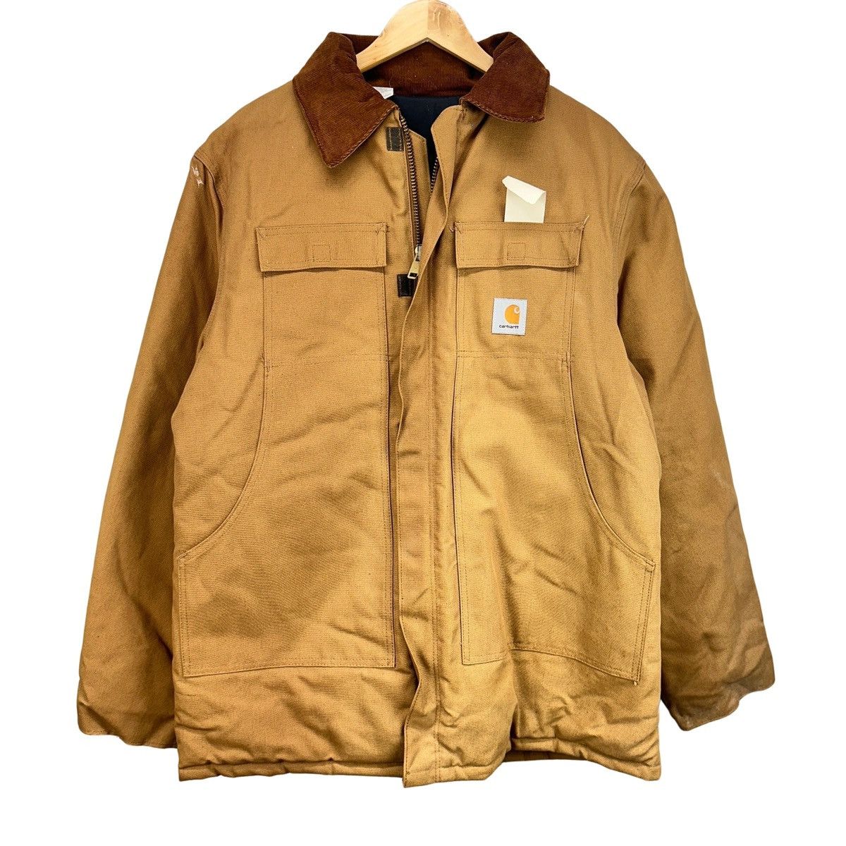 image of 80's Carhartt Blanket Lined Chore Jacket in Brown, Men's (Size XL)